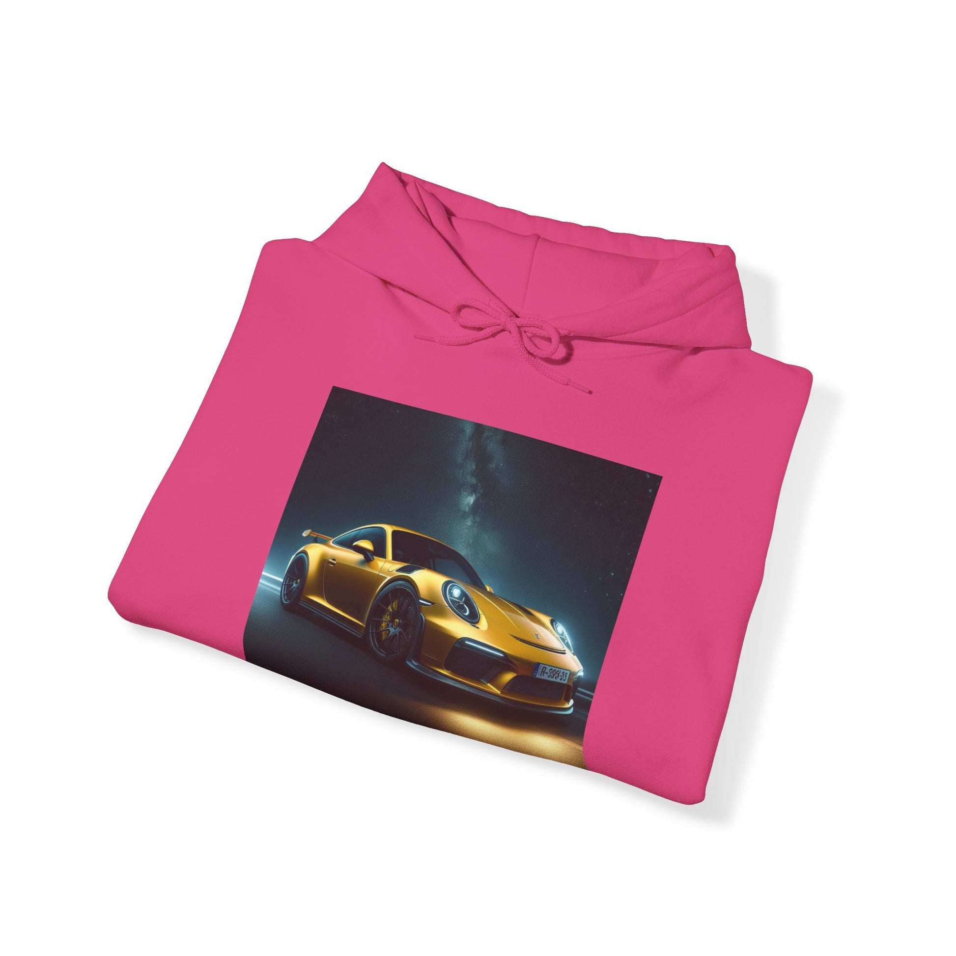 Yellow Porsche Hoodie Hoodie Printify