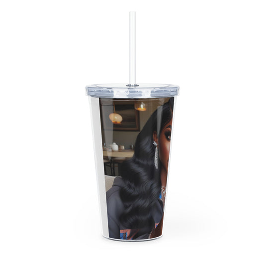 Coffee Break Tumbler with Straw Mug Printify