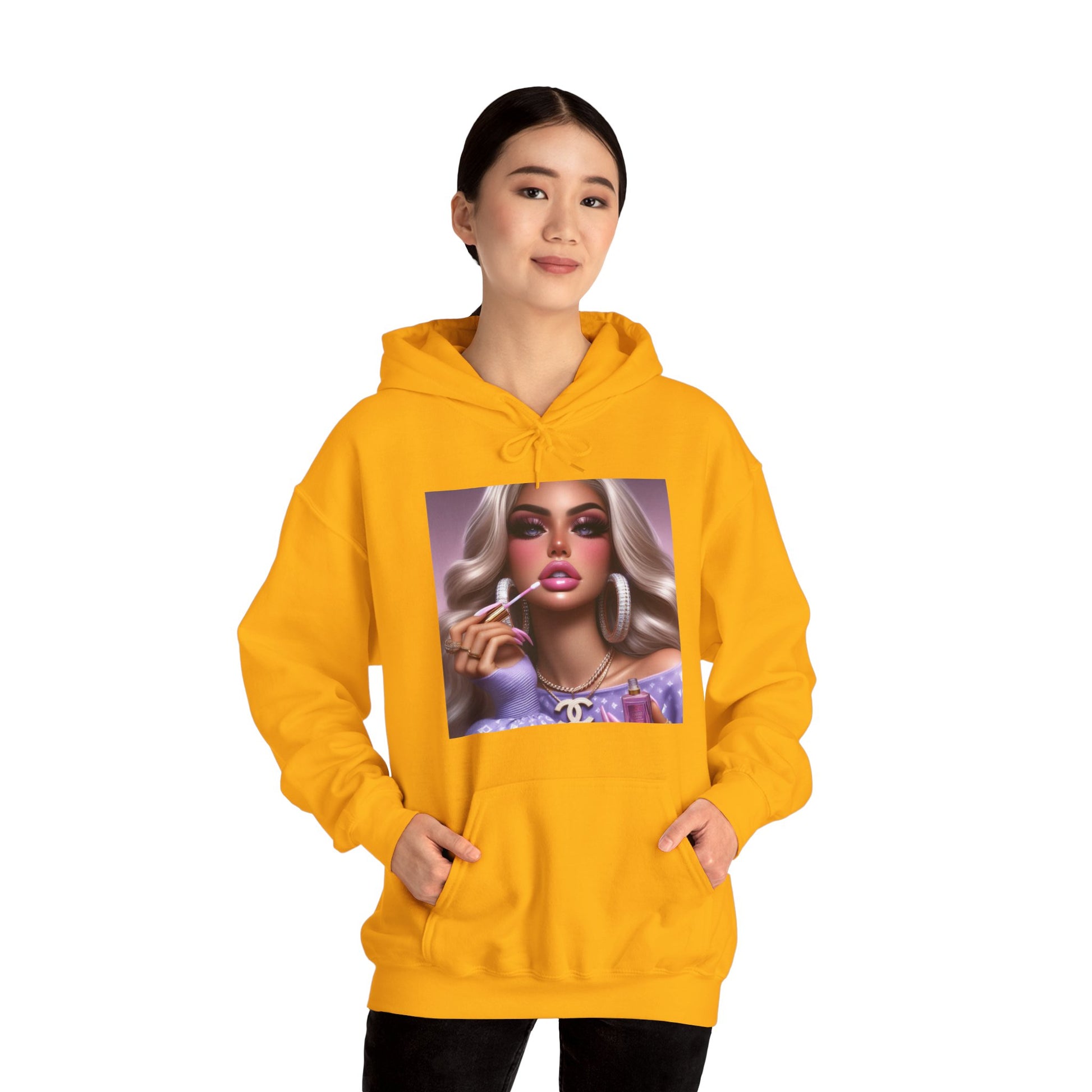 Gloss Up Hoodie Hoodie Printify