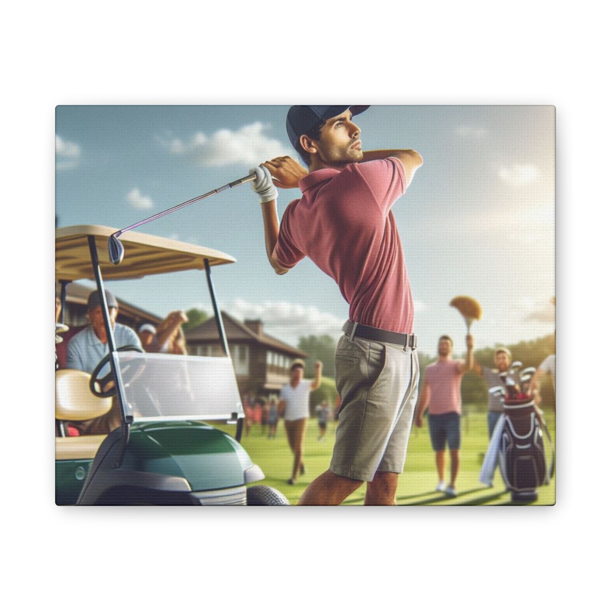 Golf Tournament Canvas Canvas Printify