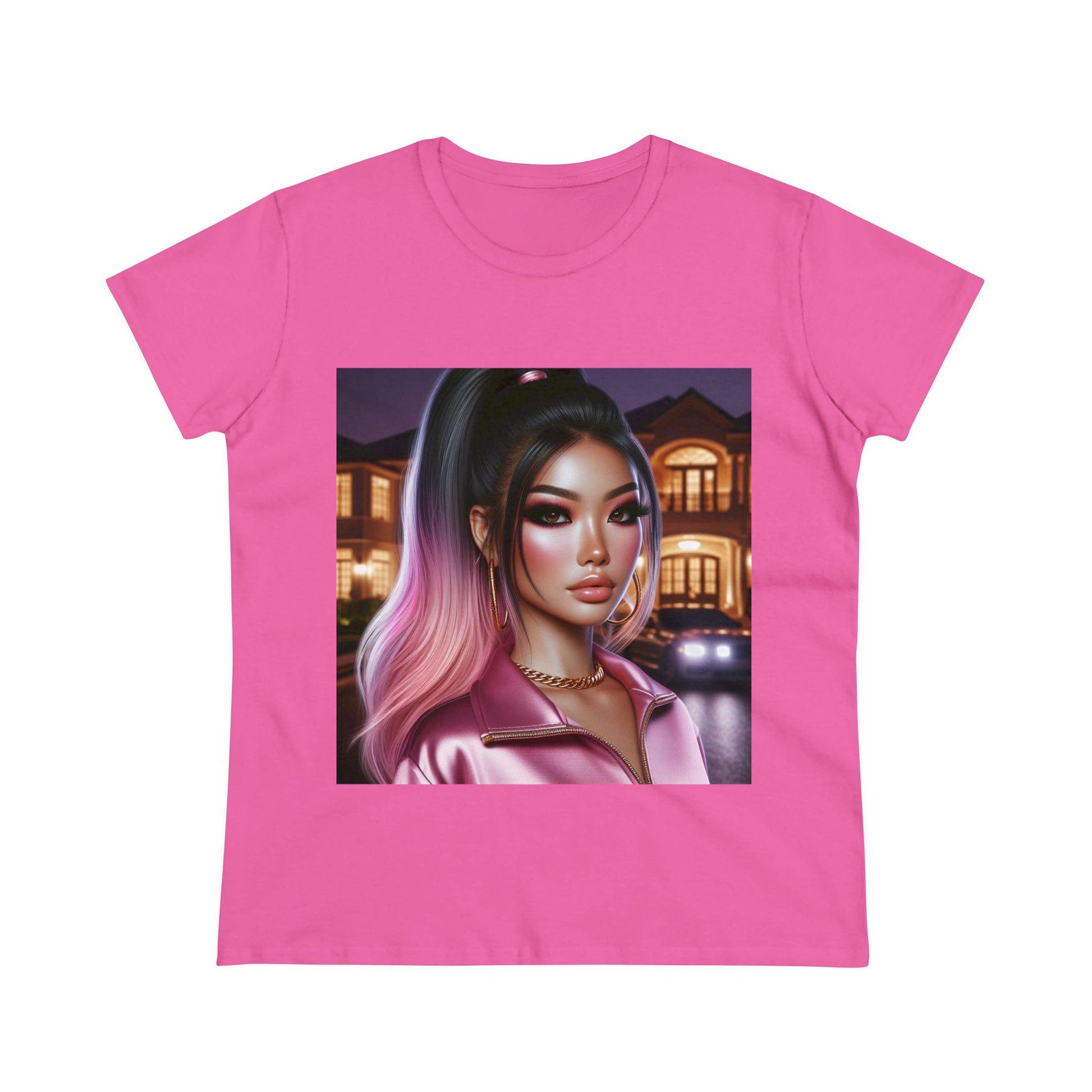 Pink at Night T-Shirt T-Shirt Printify Azalea S