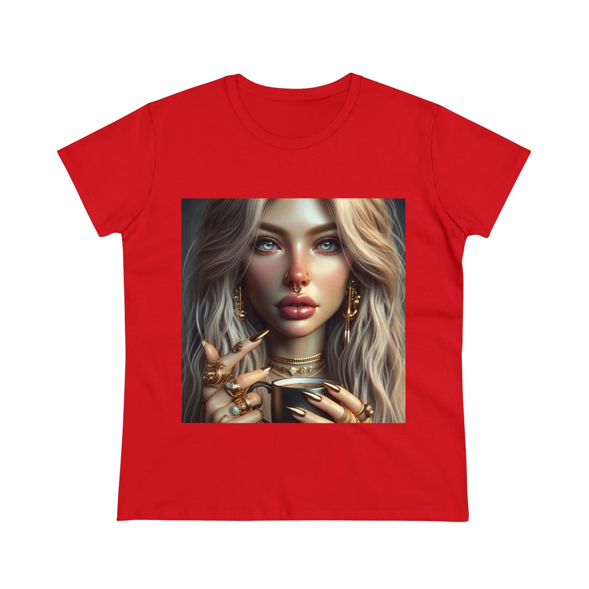 Elevated Coffee T-Shirt T-Shirt Printify Red S