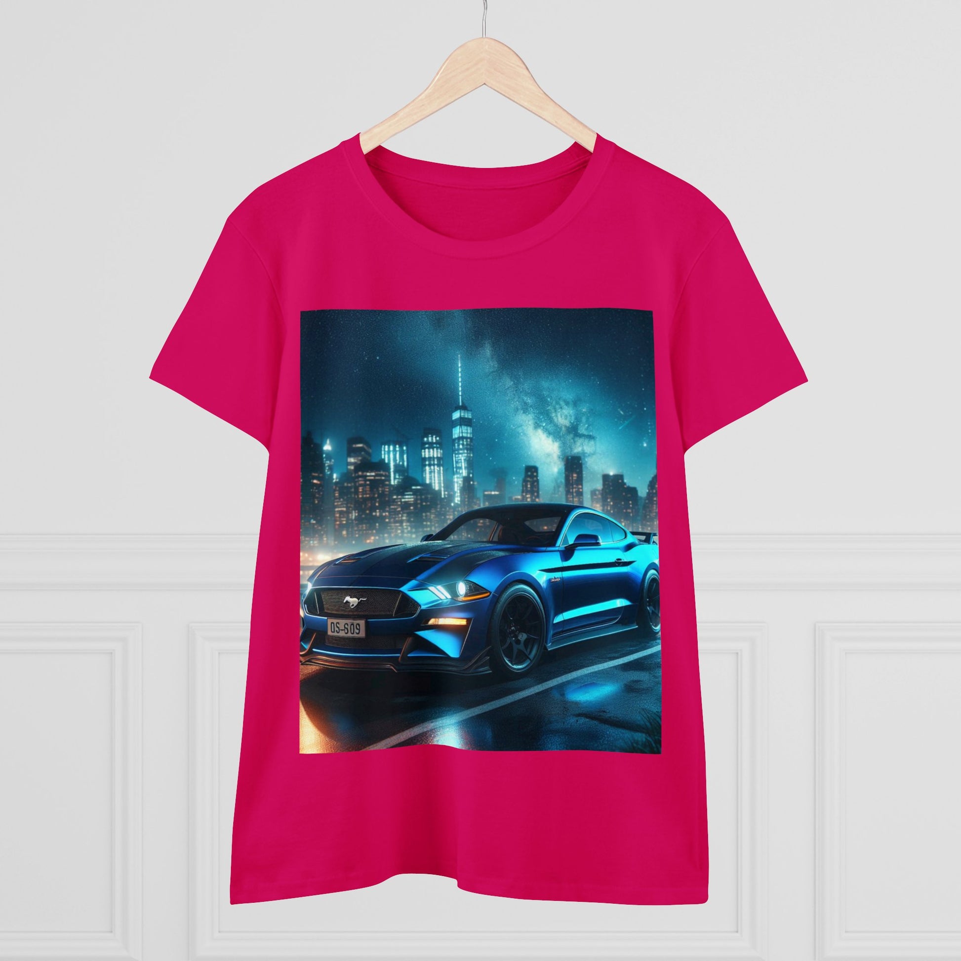 Blue Mustang T-Shirt T-Shirt Printify