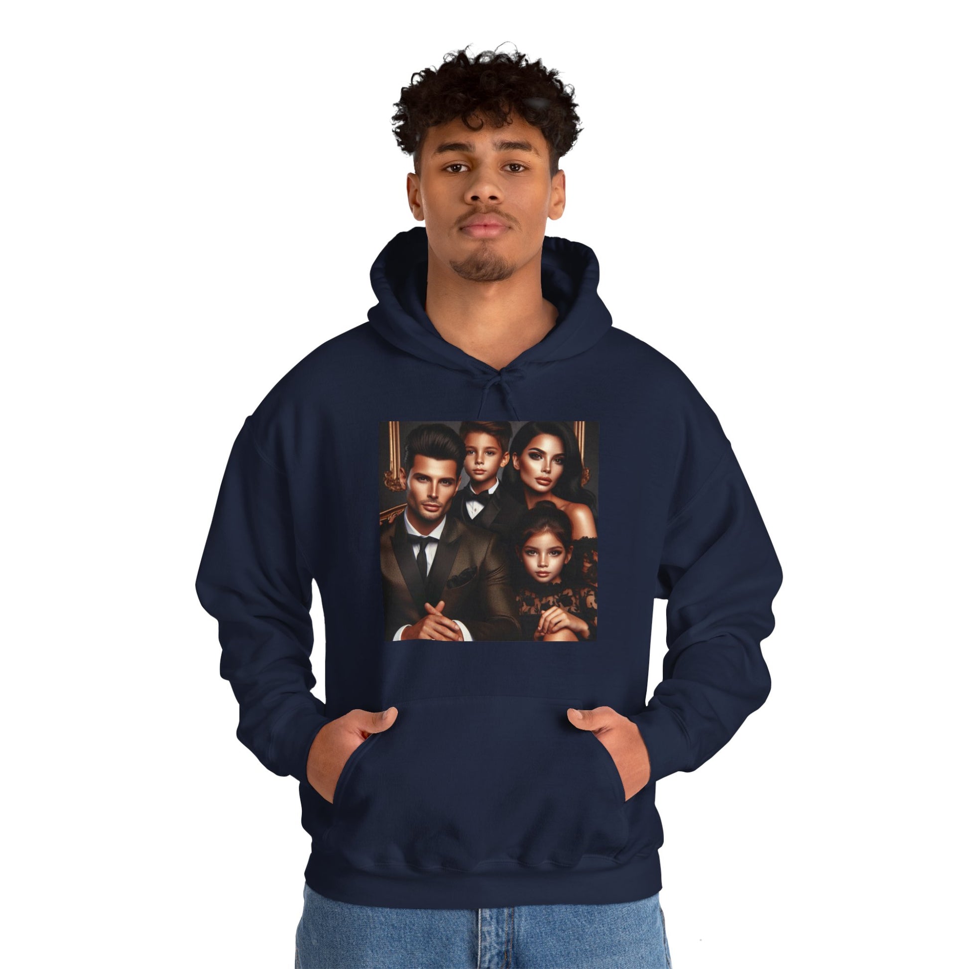 Family Portrait Hoodie Hoodie Printify