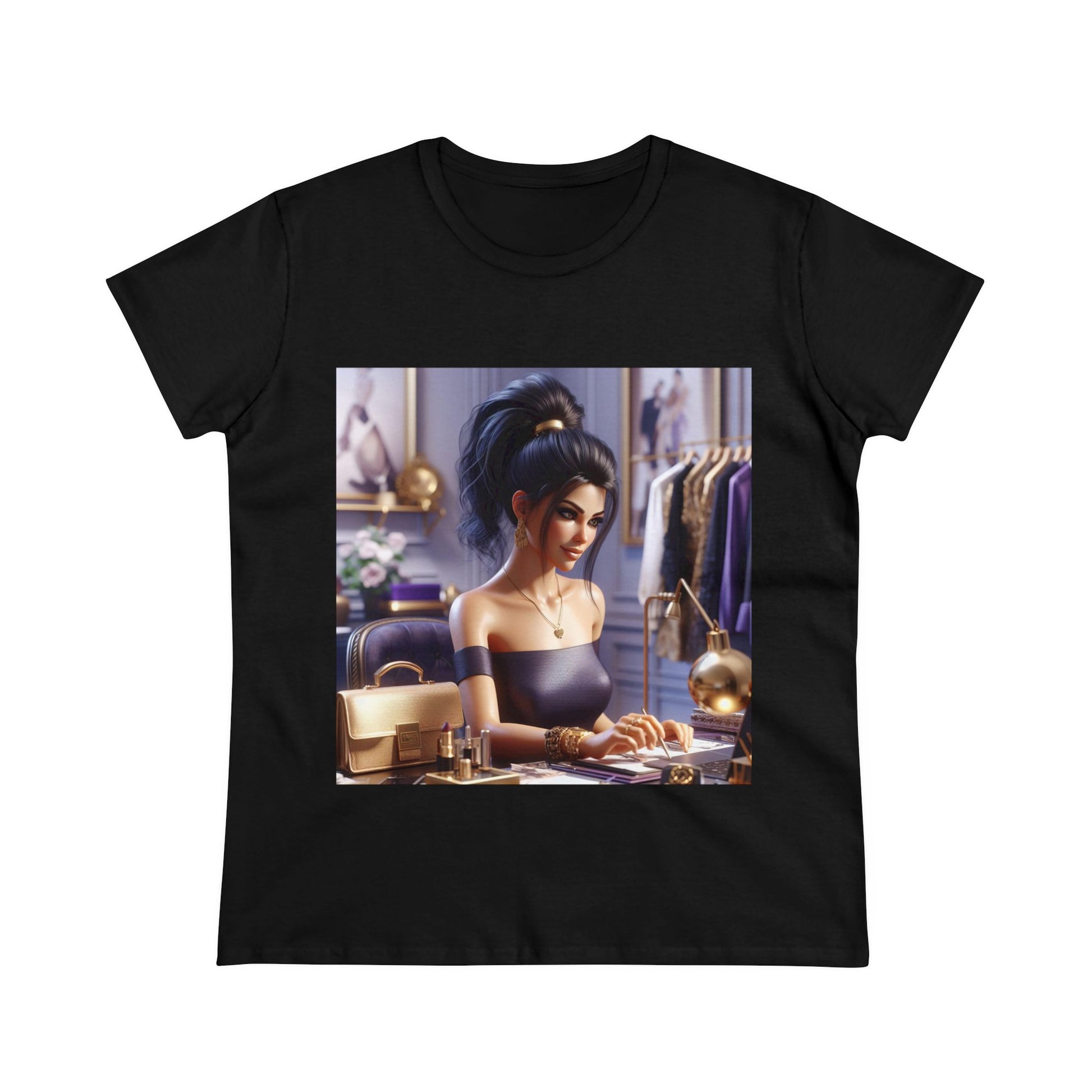 Fashion and Beauty T-Shirt T-Shirt Printify Black S