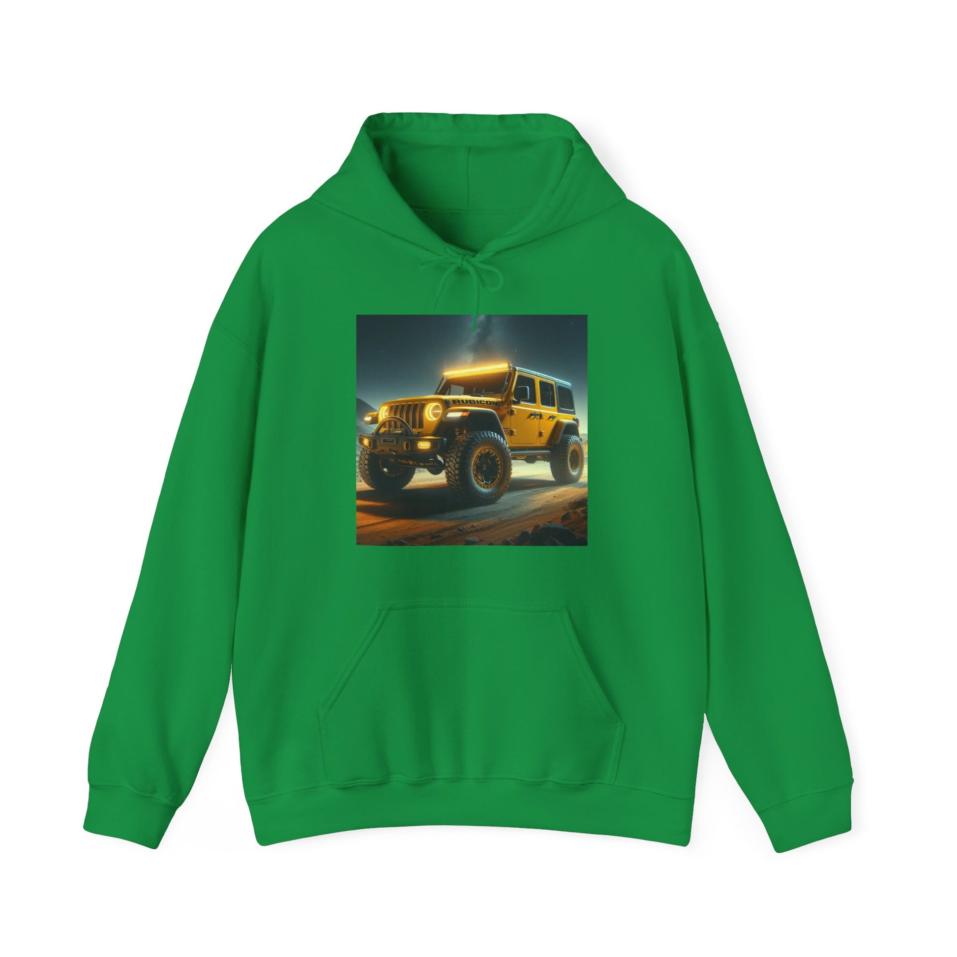 Yellow Rubicon Hoodie Hoodie Printify Irish Green S