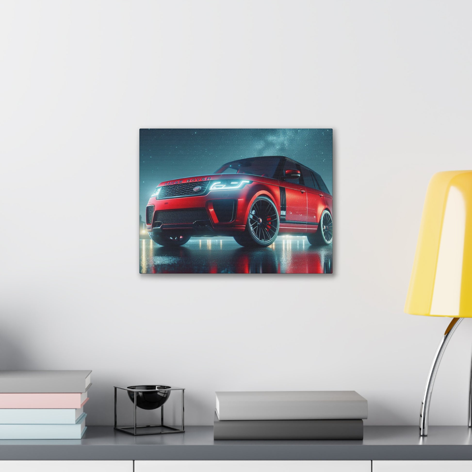 Red Range Rover Canvas Canvas Printify 16″ x 12″ (Horizontal) 0.75''