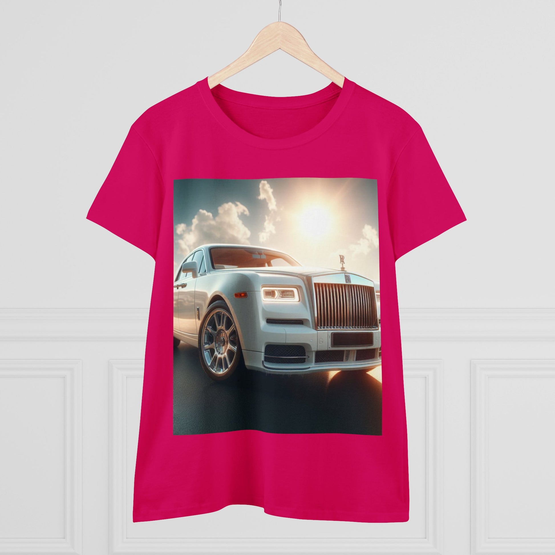 White Rolls Royce T-Shirt T-Shirt Printify