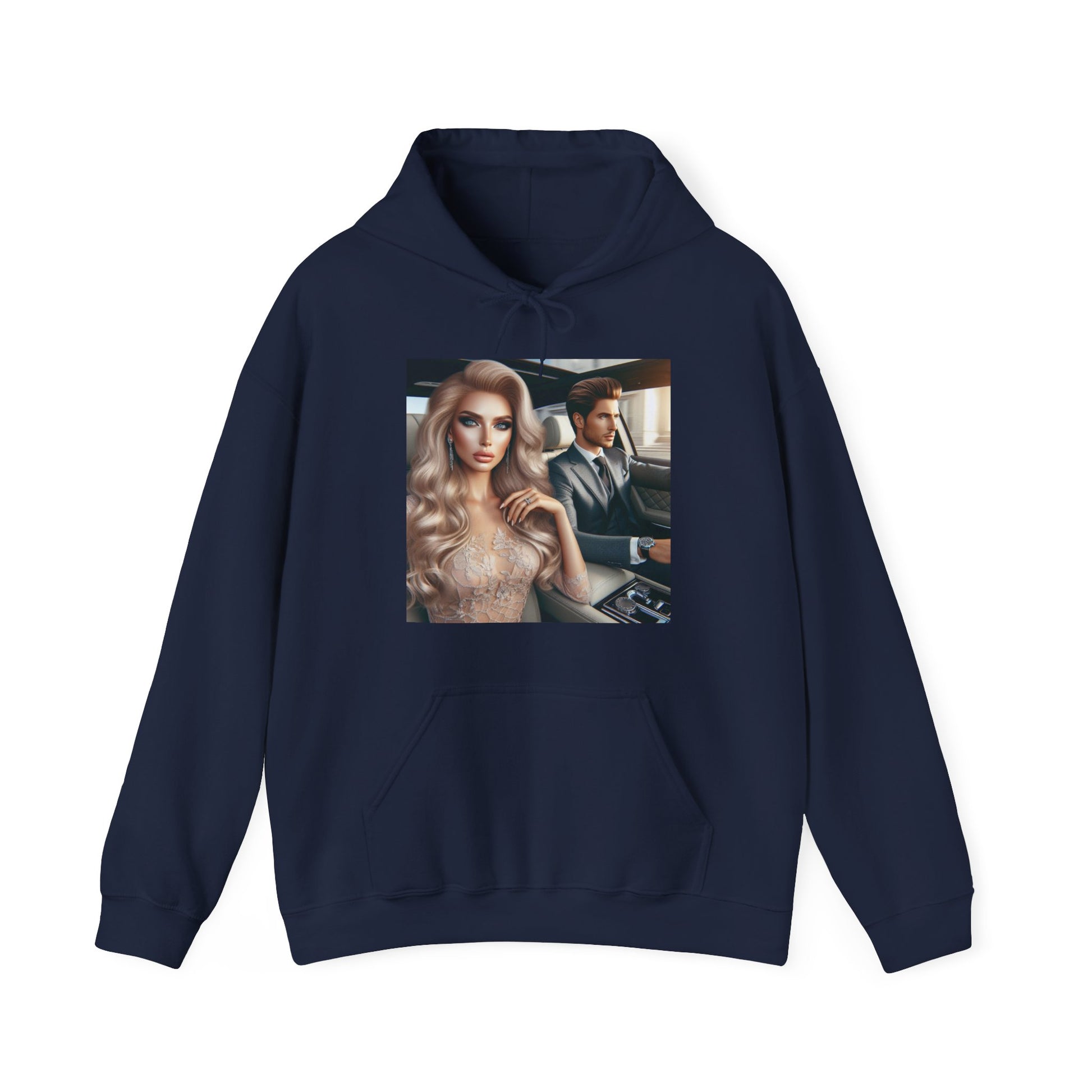 Elegant Drive Hoodie Hoodie Printify Navy S