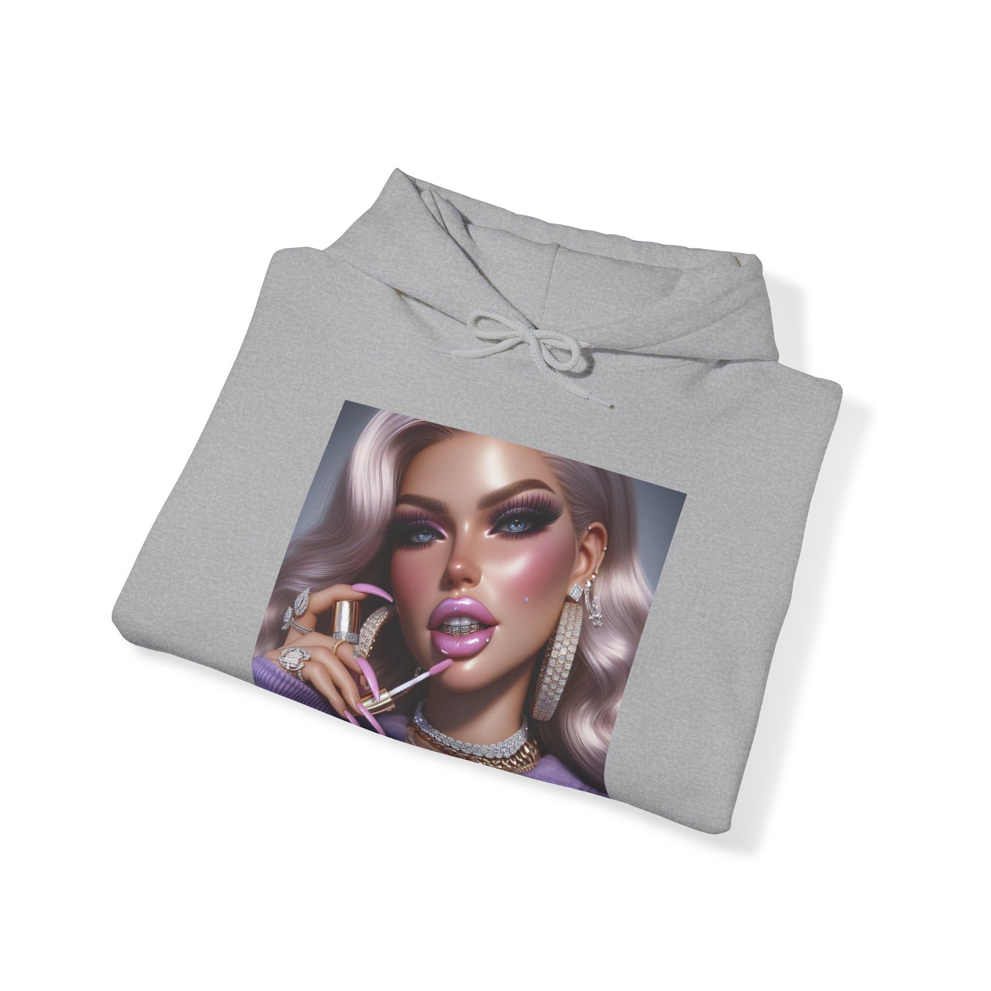 Gloss Up Hoodie Hoodie Printify