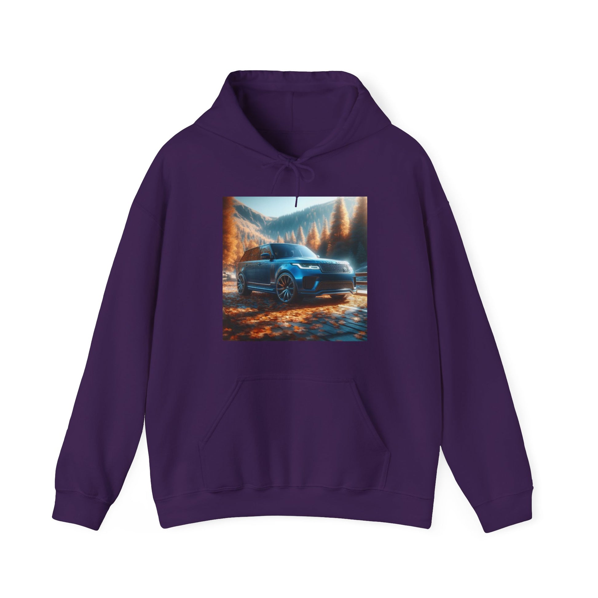 Blue Range Rover Hoodie Hoodie Printify Purple S