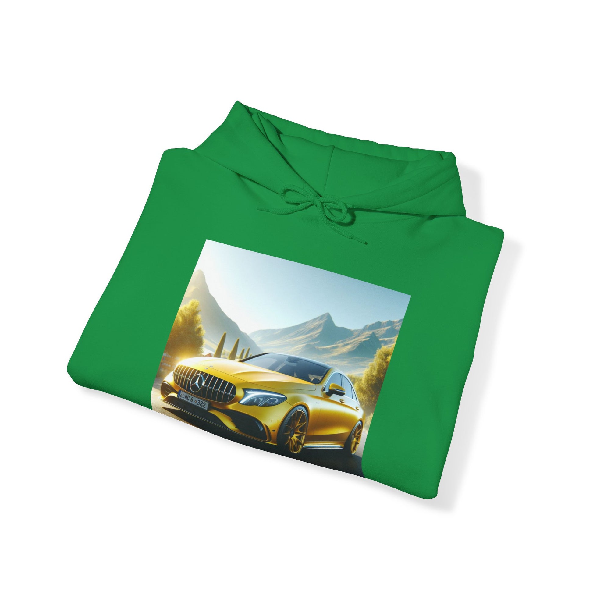 Yellow Mercedes Hoodie Hoodie Printify