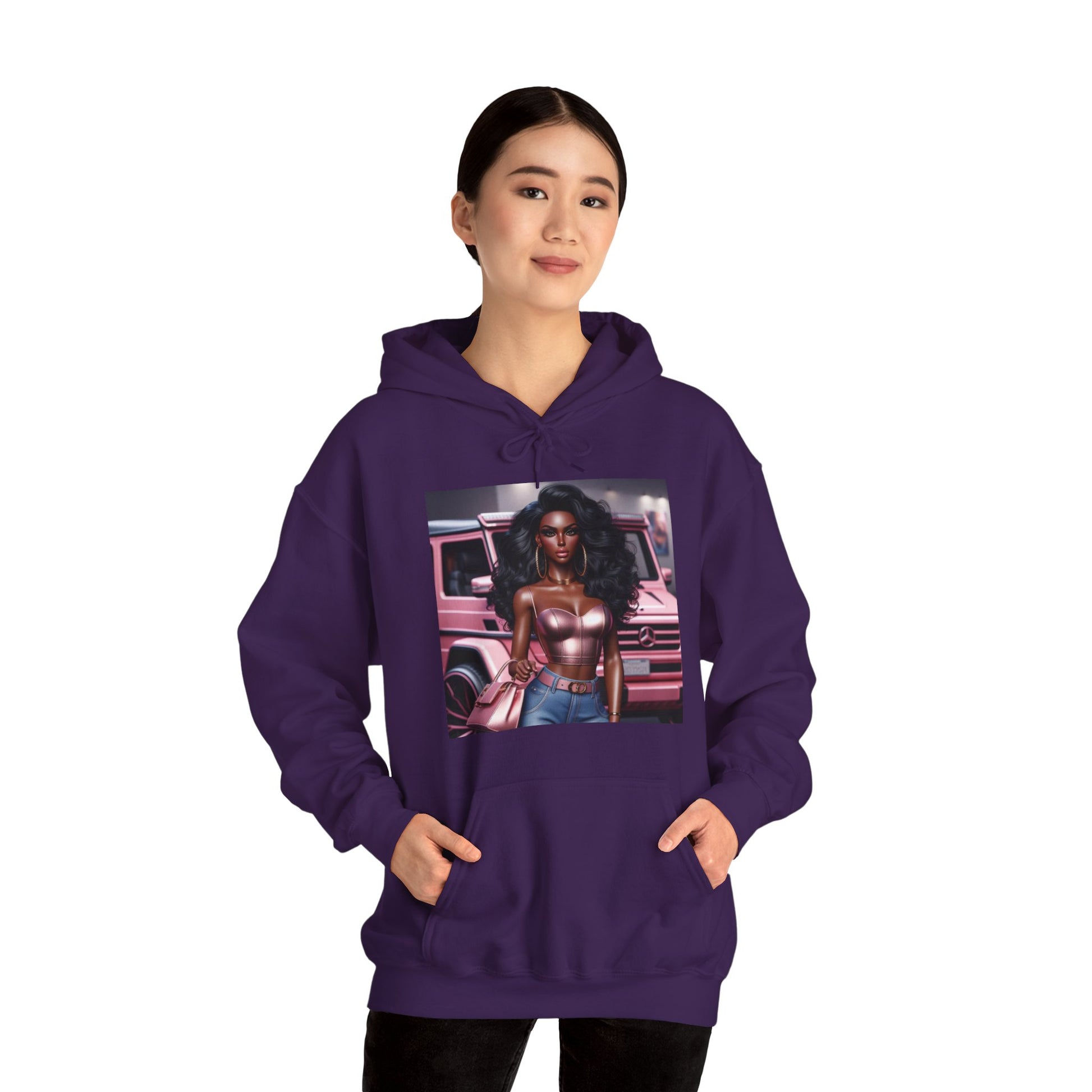 Pink Luxury Hoodie Hoodie Printify