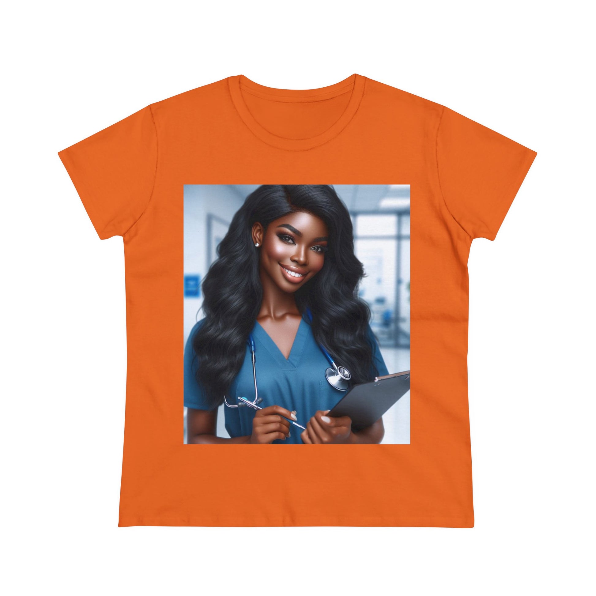Your Favorite Nurse T-Shirt T-Shirt Printify Orange S