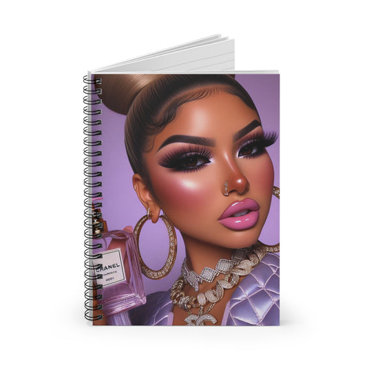 Chanel Please Spiral Notebook Paper products Printify