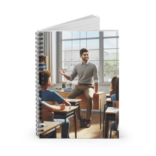 Class in Session Spiral Notebook Paper products Printify