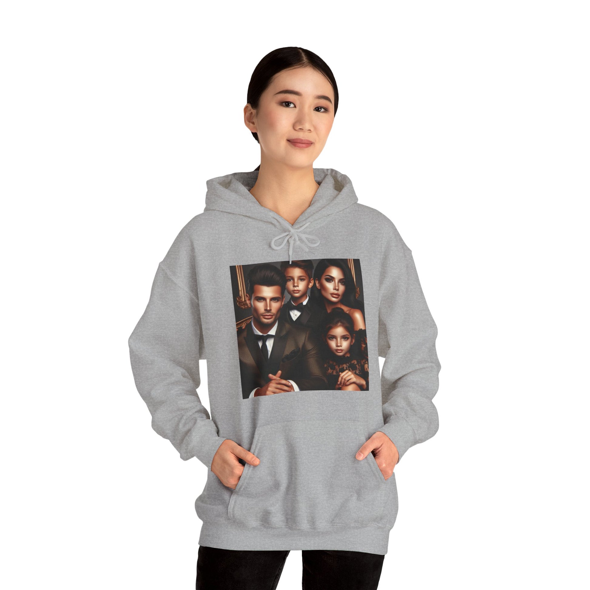 Family Portrait Hoodie Hoodie Printify