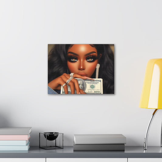 Money Talks Canvas Canvas Printify 16″ x 12″ (Horizontal) 0.75''