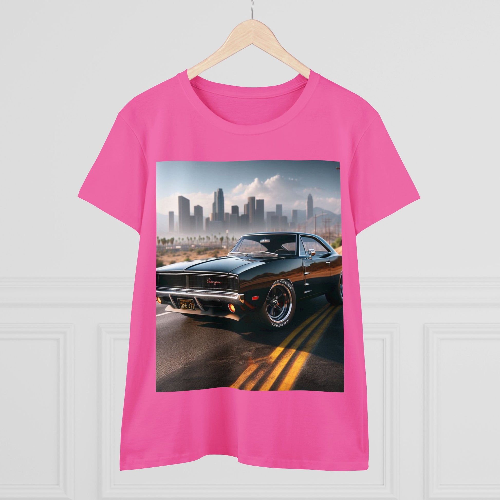 1970 Black Dodge Charge T-Shirt T-Shirt Printify