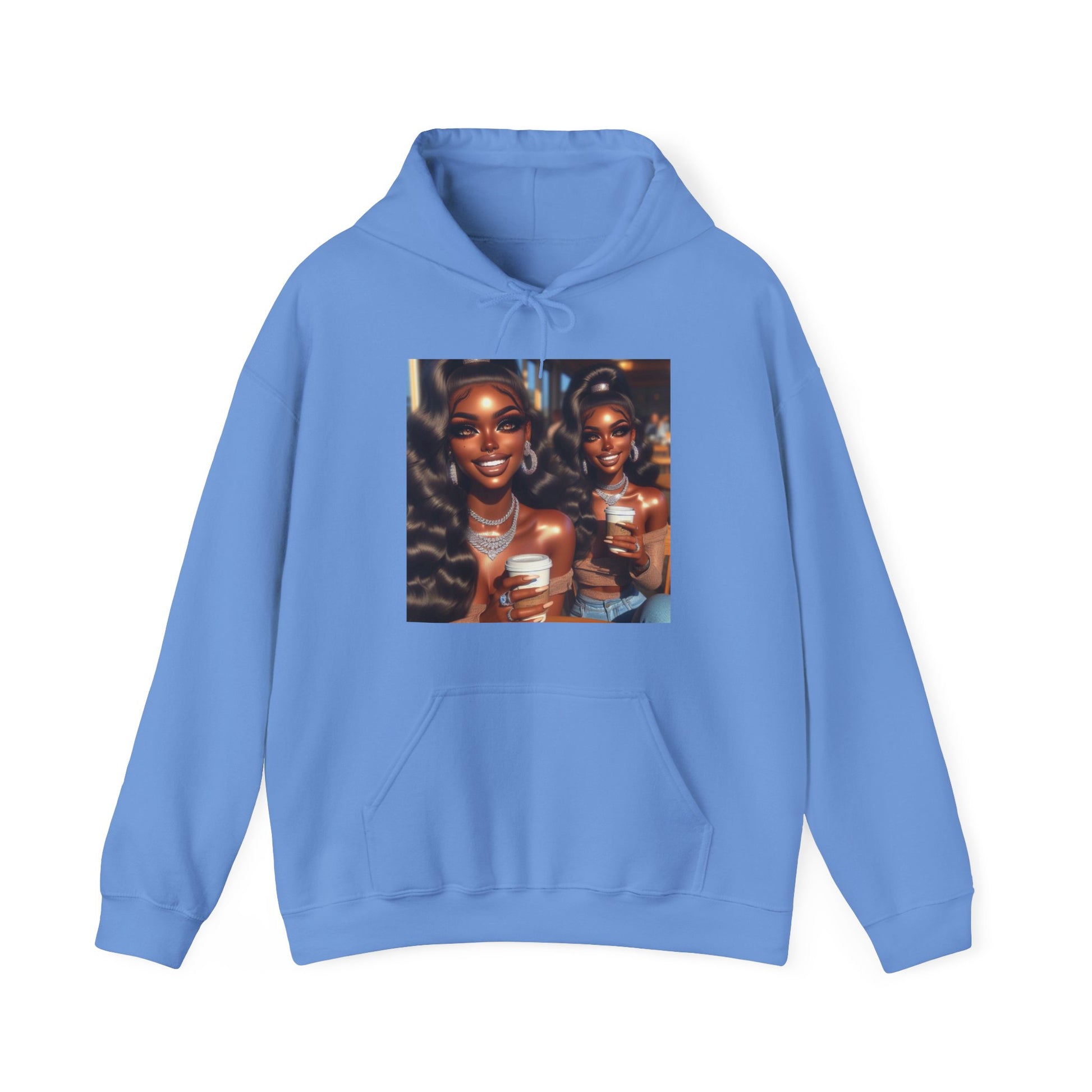 Twinning Hoodie Hoodie Printify Carolina Blue S
