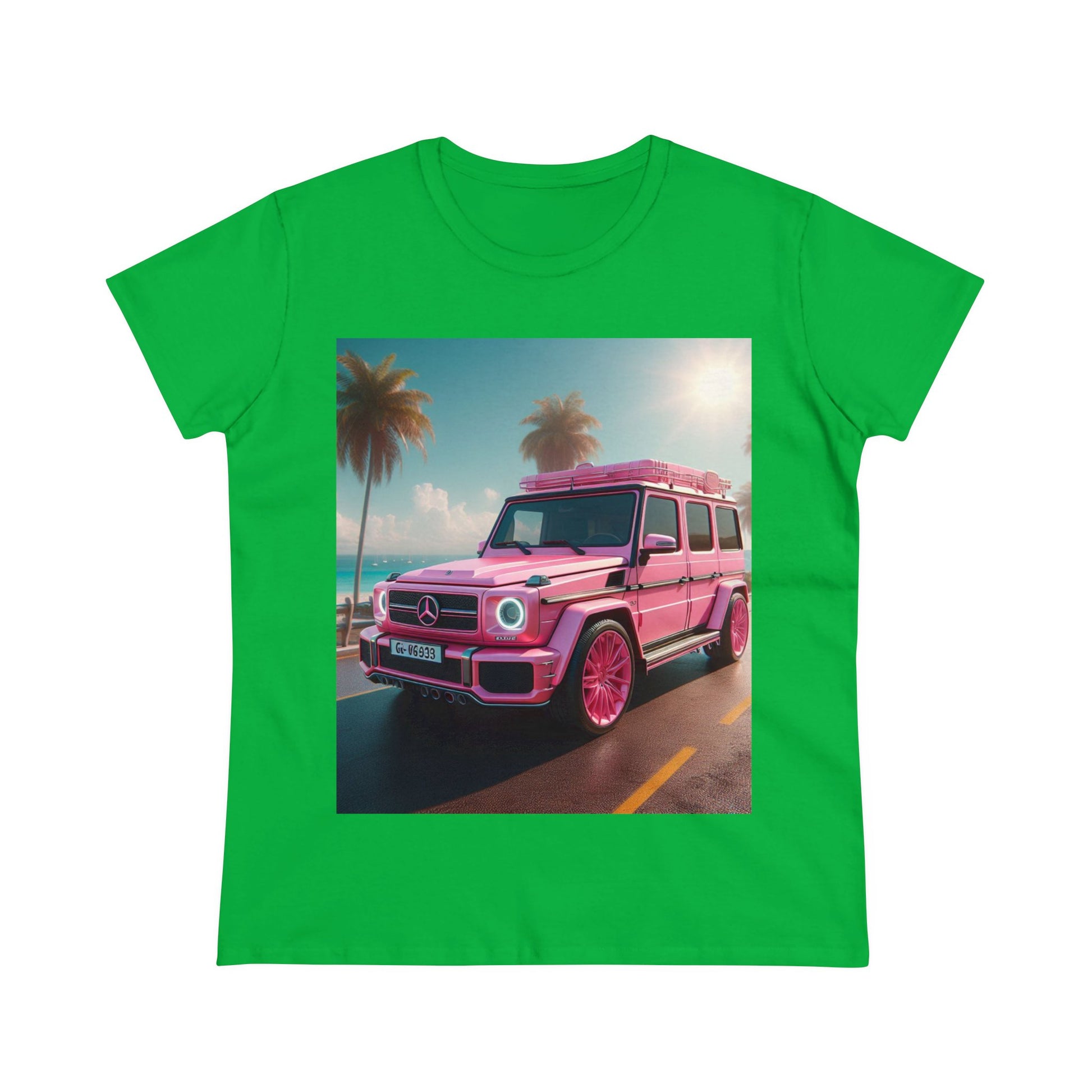 Pink G-Wagon T-Shirt T-Shirt Printify Irish Green S