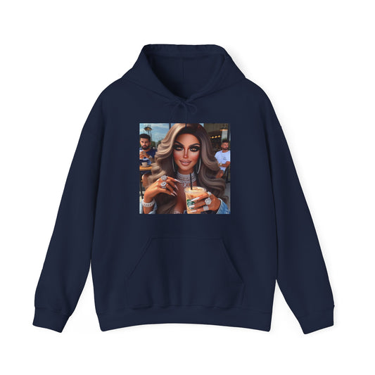 Coffee Beauty Hoodie Hoodie Printify Navy S