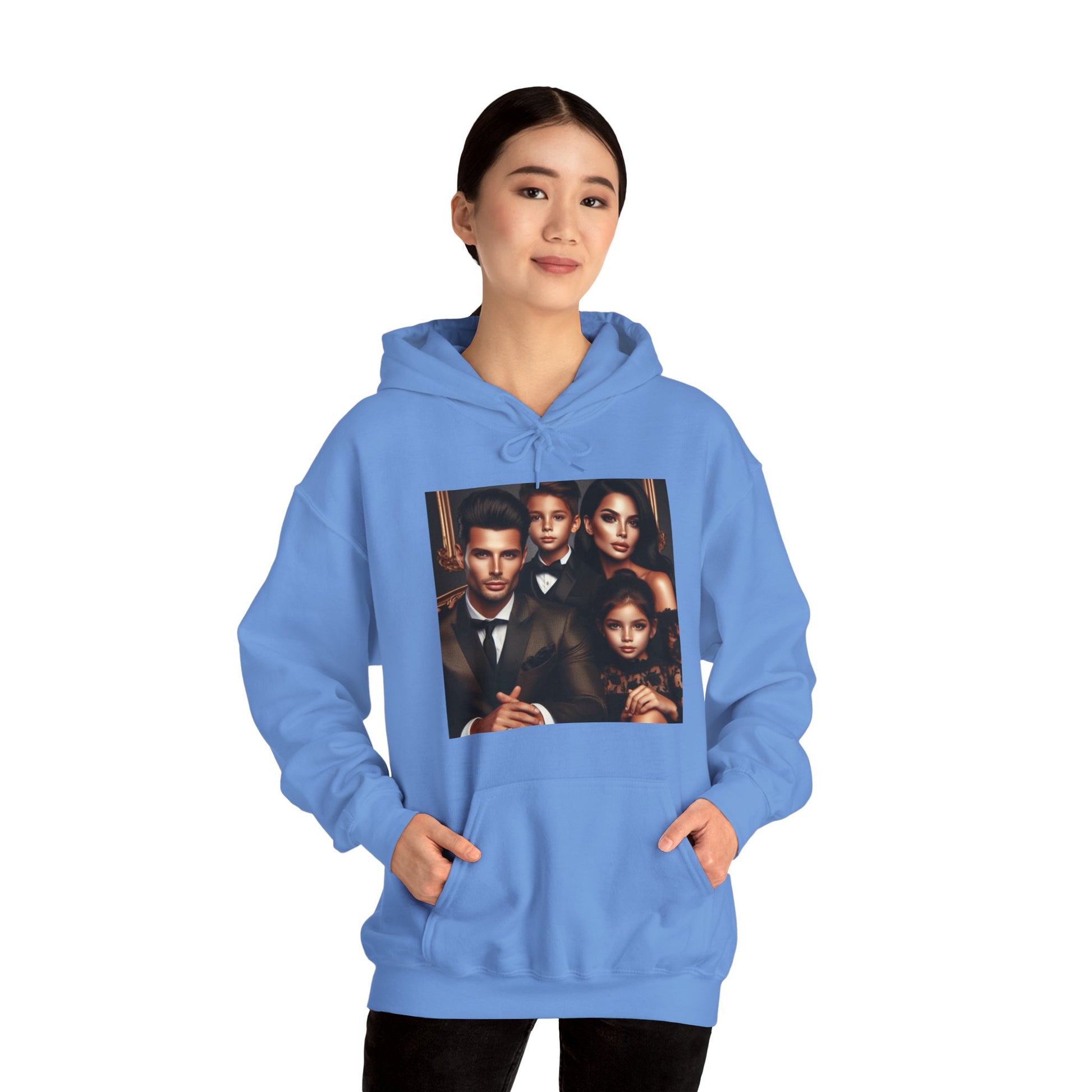Family Portrait Hoodie Hoodie Printify