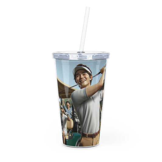Golf Tournament Tumbler with Straw Mug Printify 20oz Transparent