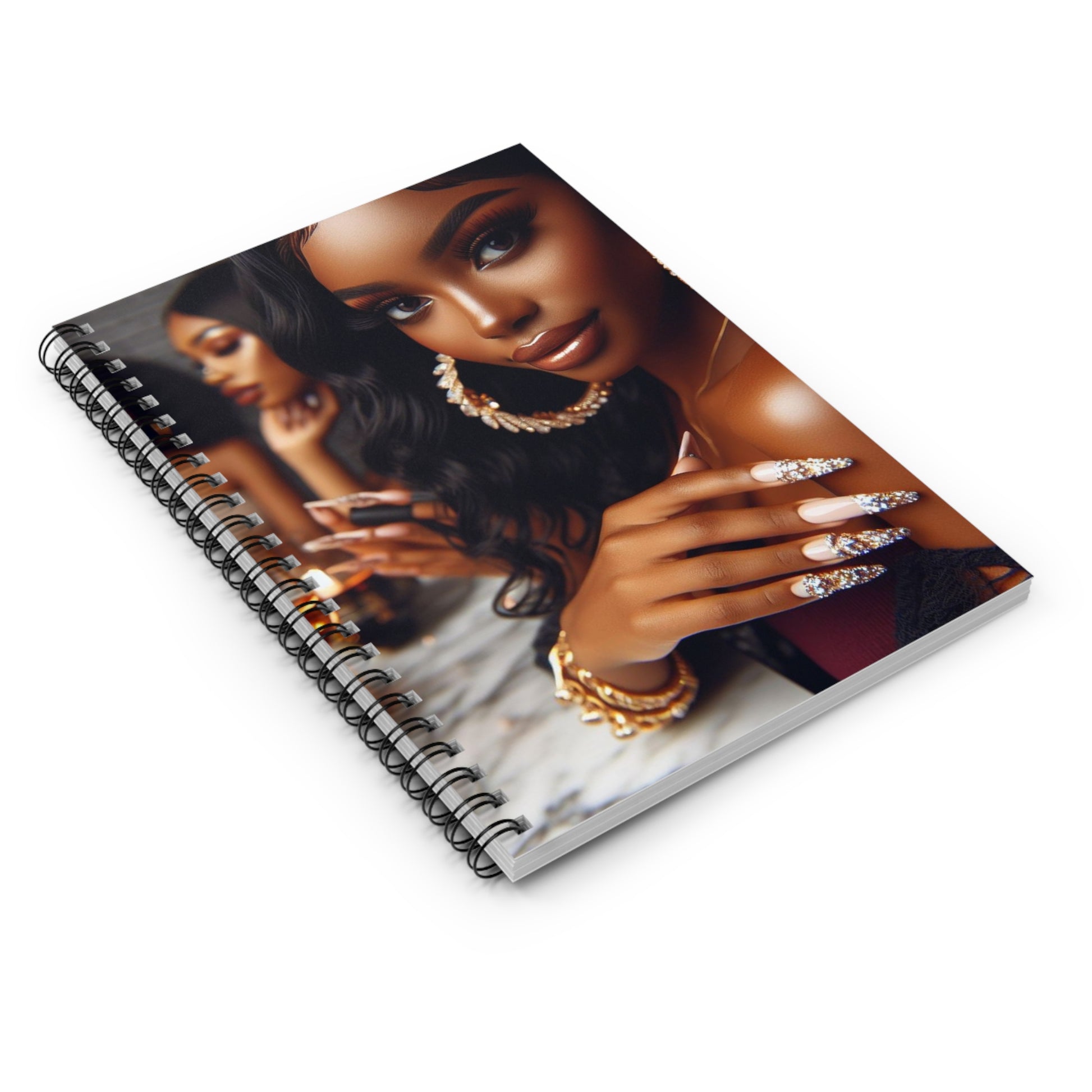 Wine Down Spiral Notebook Paper products Printify