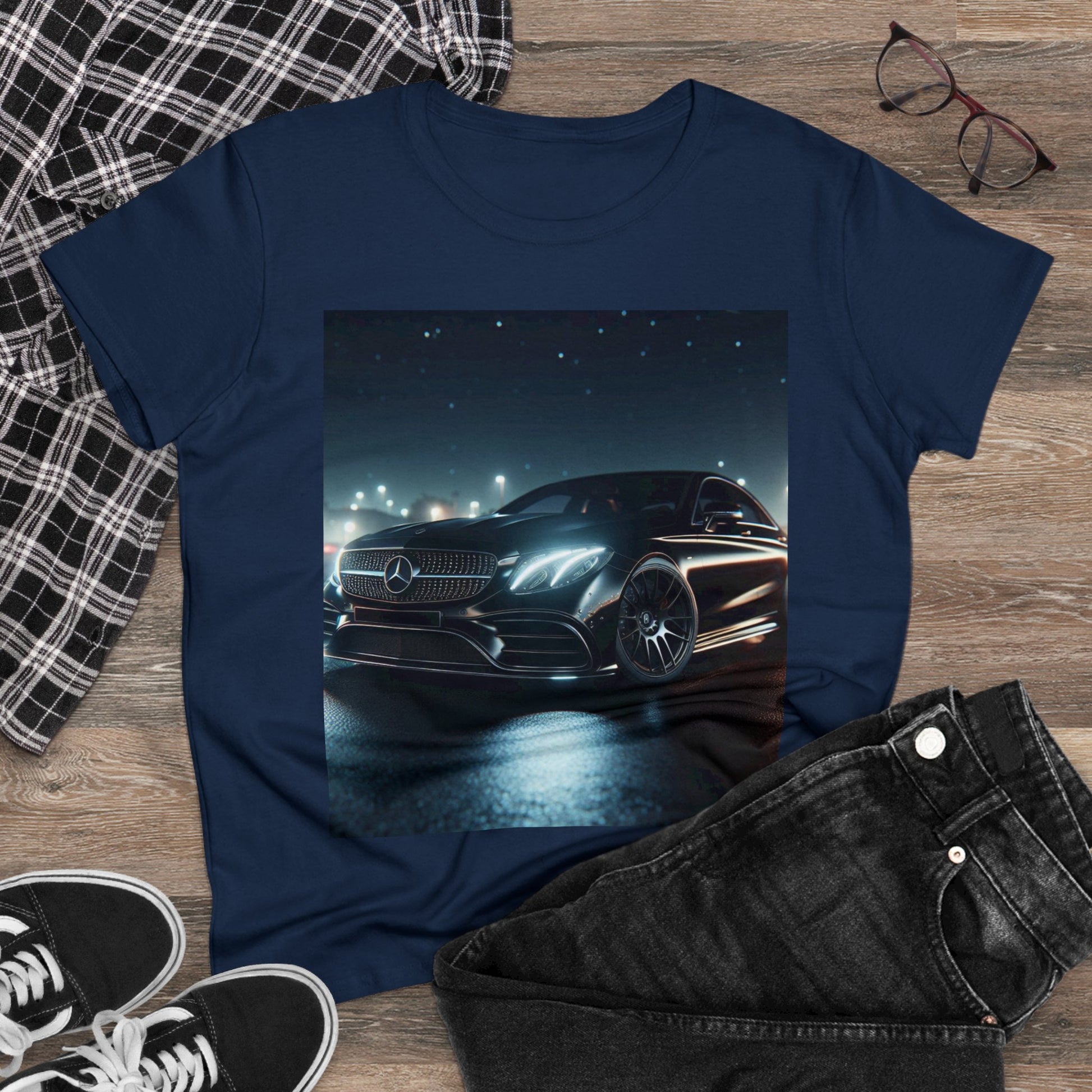 Black Mercedes T-Shirt T-Shirt Printify