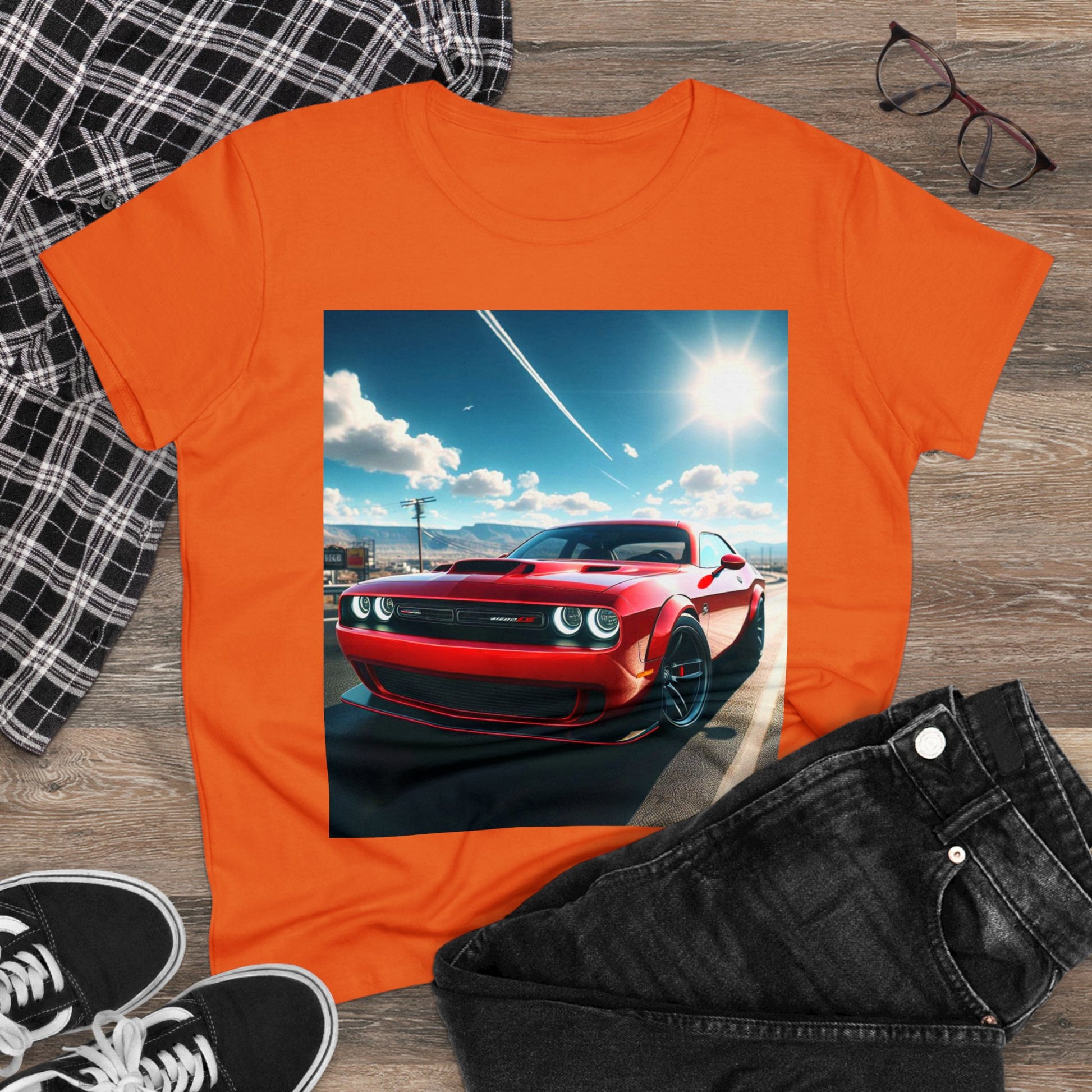Red Challenger T-Shirt T-Shirt Printify