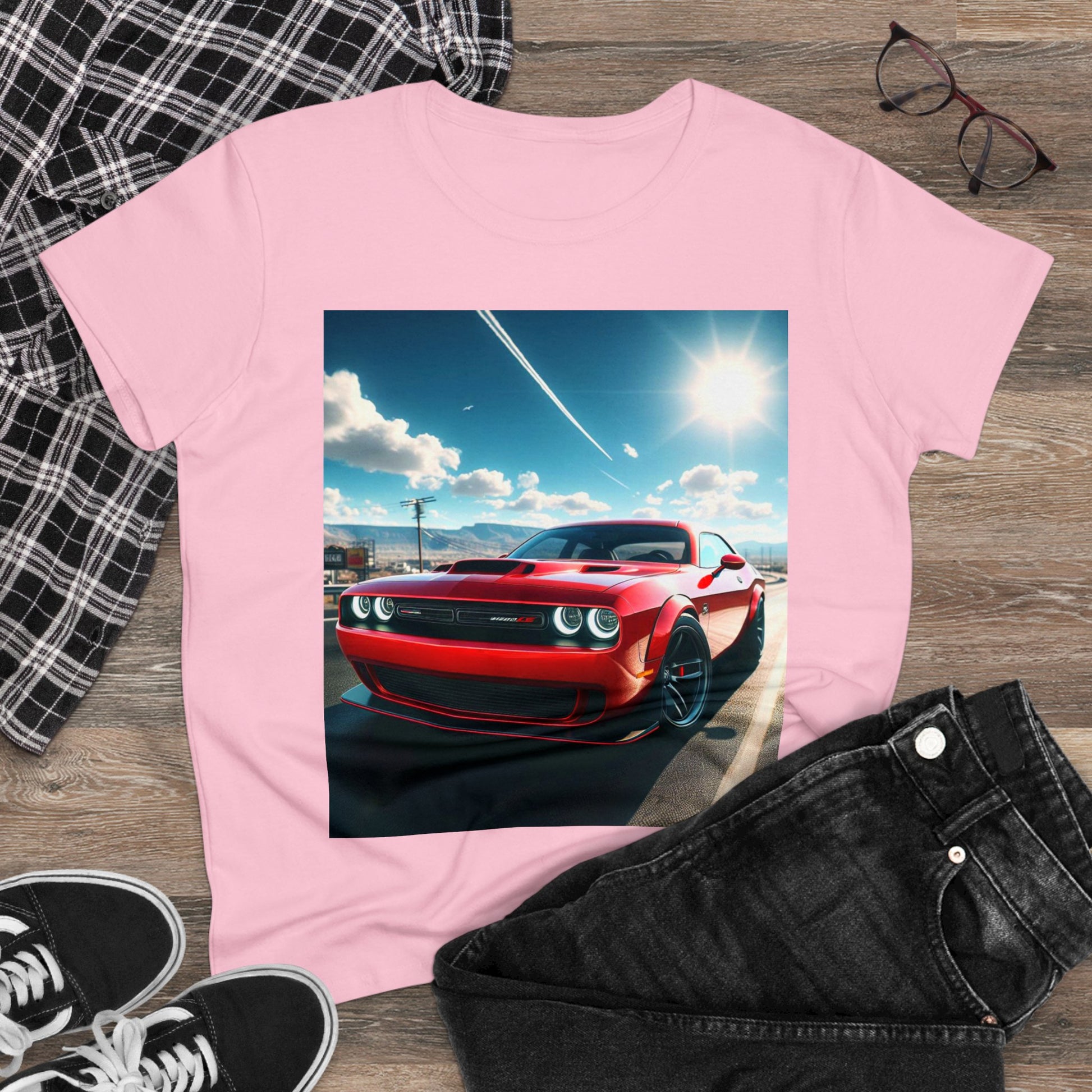 Red Challenger T-Shirt T-Shirt Printify