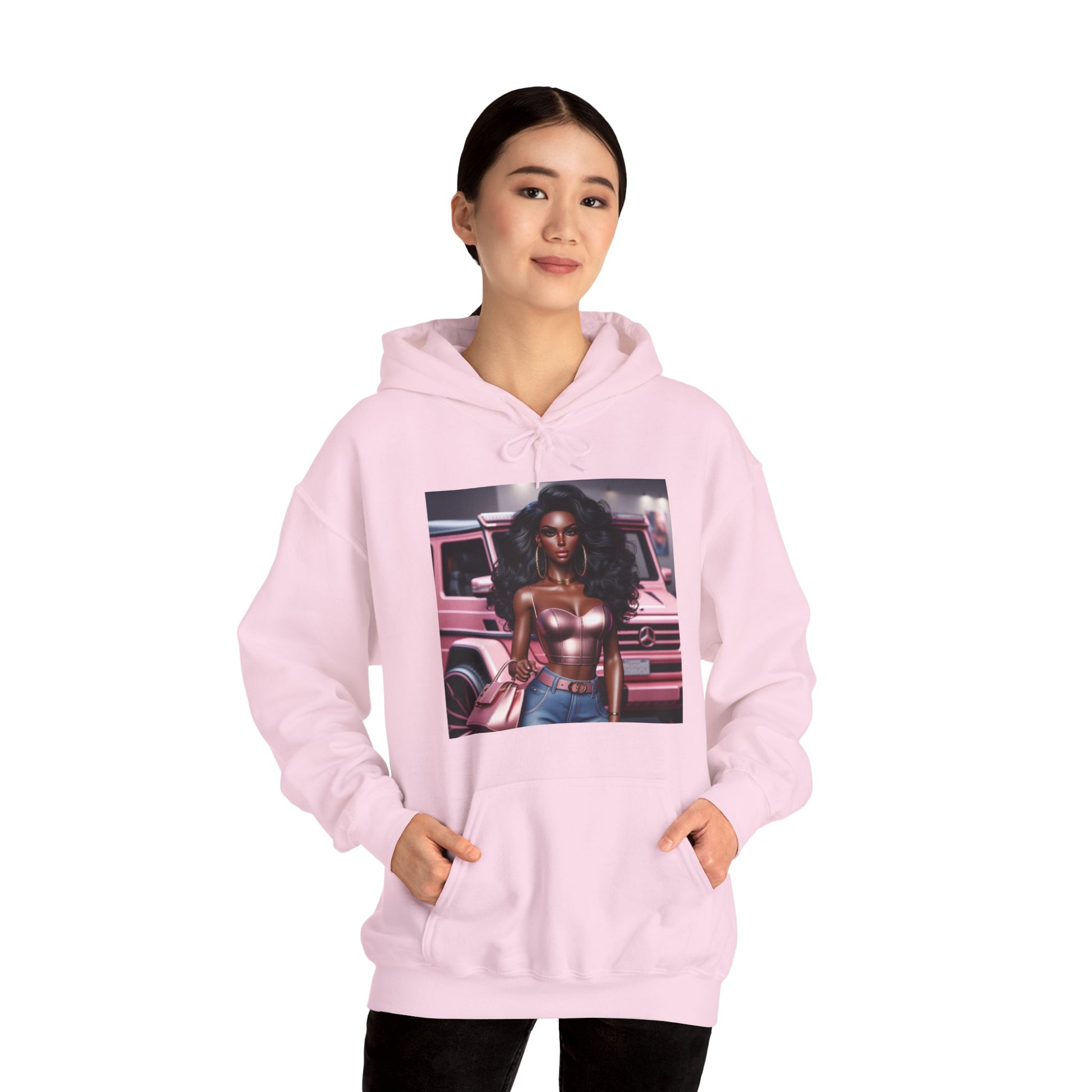 Pink Luxury Hoodie Hoodie Printify