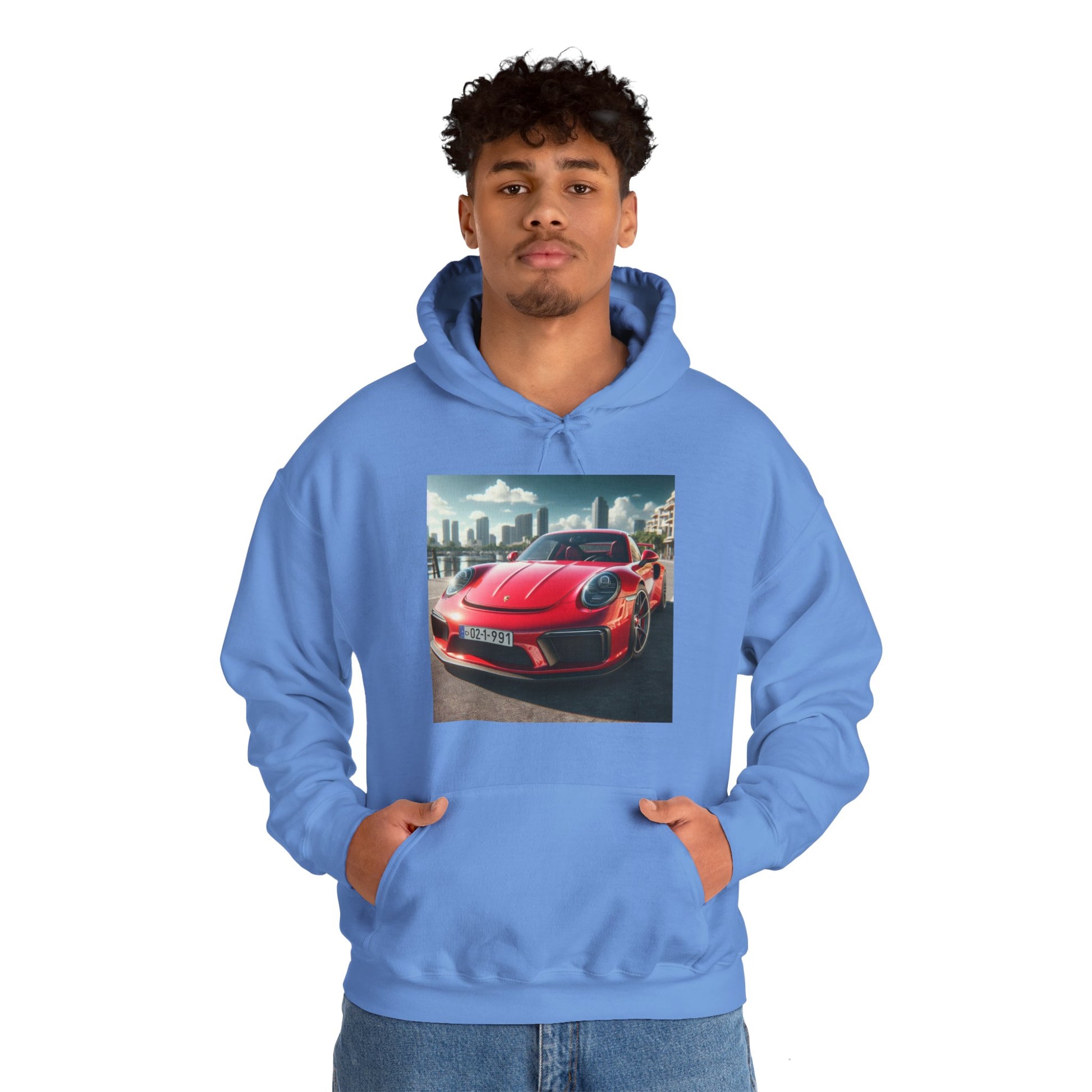 Red Porsche Hoodie Hoodie Printify