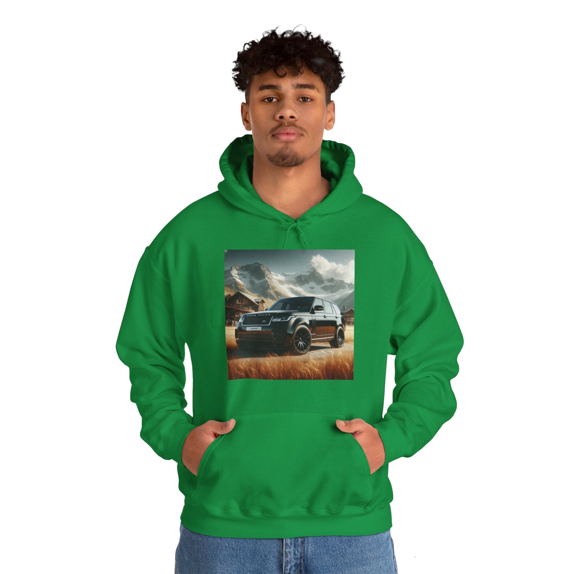 Black Range Rover Hoodie Hoodie Printify