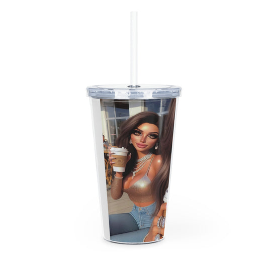 Coffee Baddies Tumbler with Straw Mug Printify