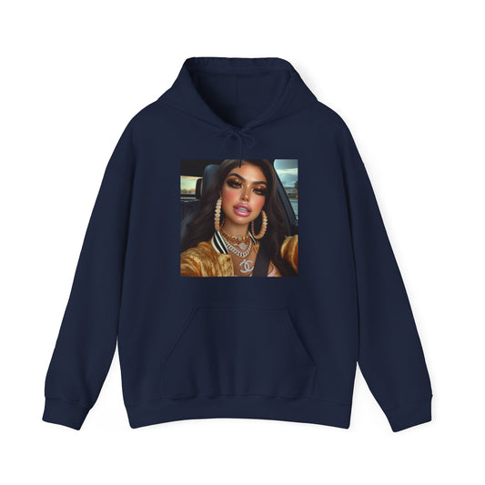 Car Beauty Hoodie Hoodie Printify Navy S