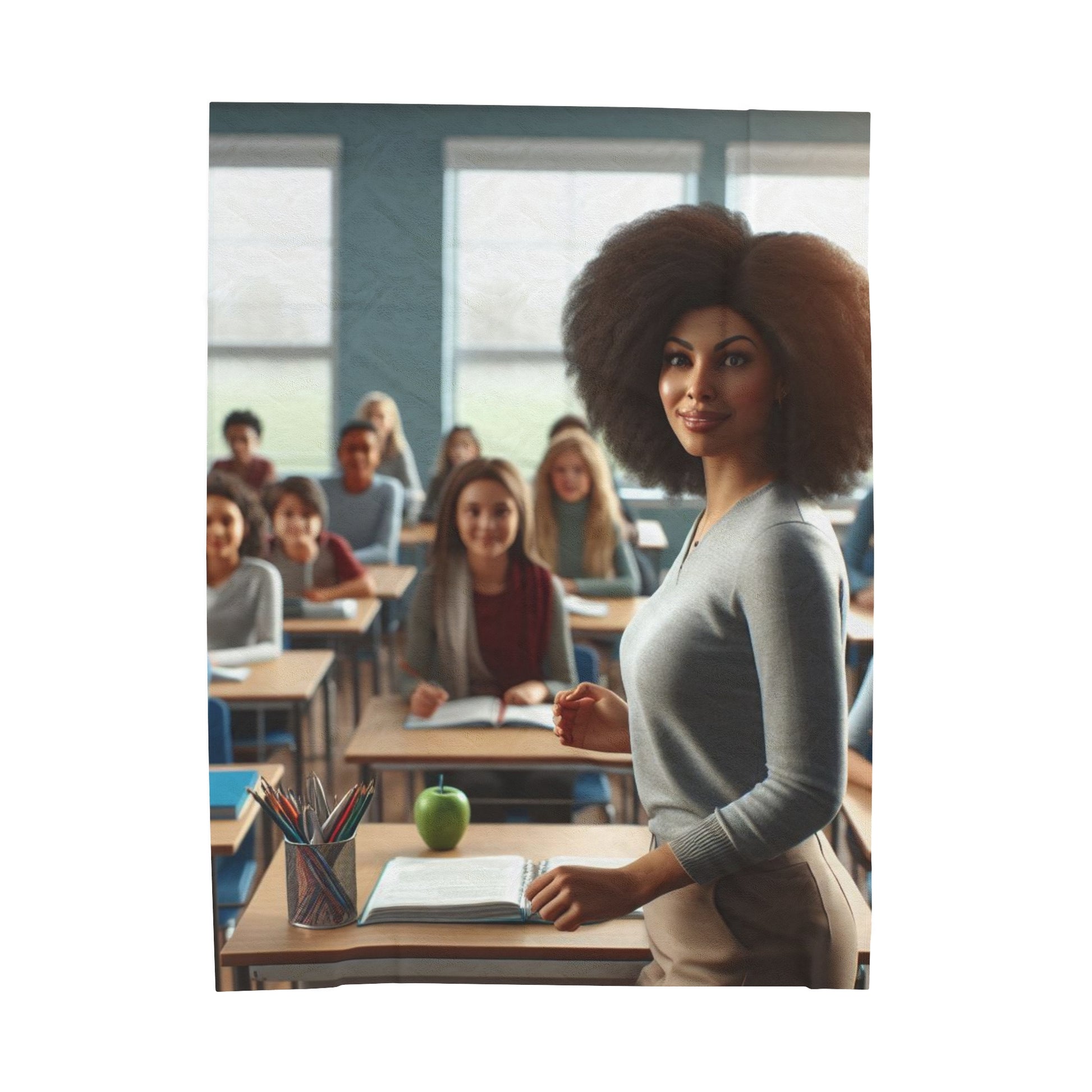 Class in Session Plush Blanket All Over Prints Printify 60" × 80"