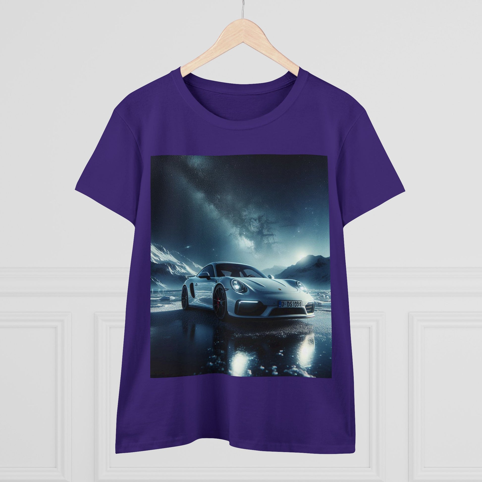White Porsche T-Shirt T-Shirt Printify