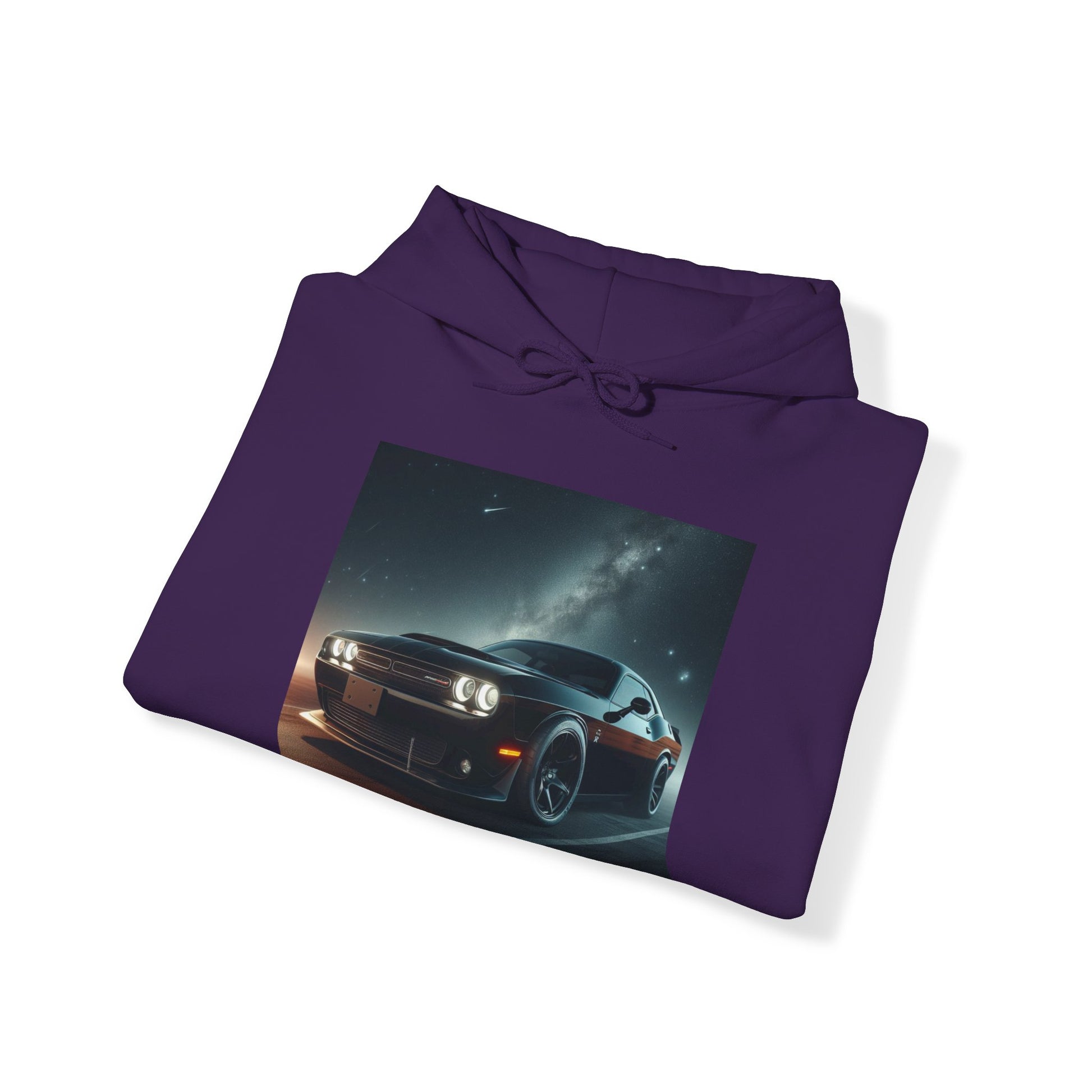 Black Challenger Hoodie Hoodie Printify