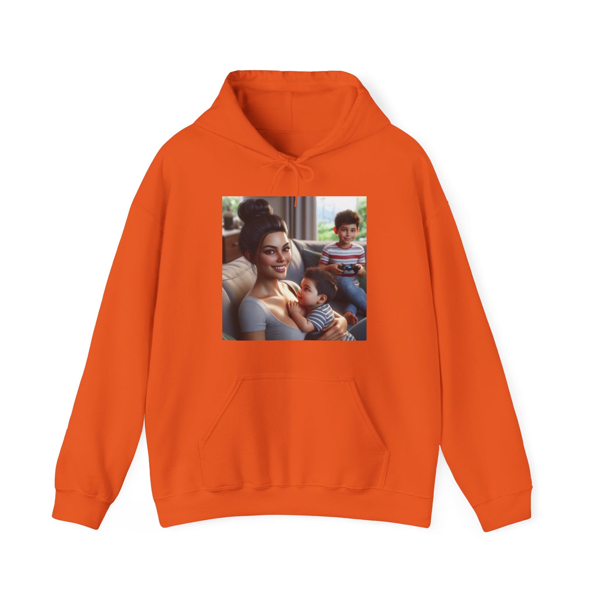 Family Time Hoodie Hoodie Printify Orange S