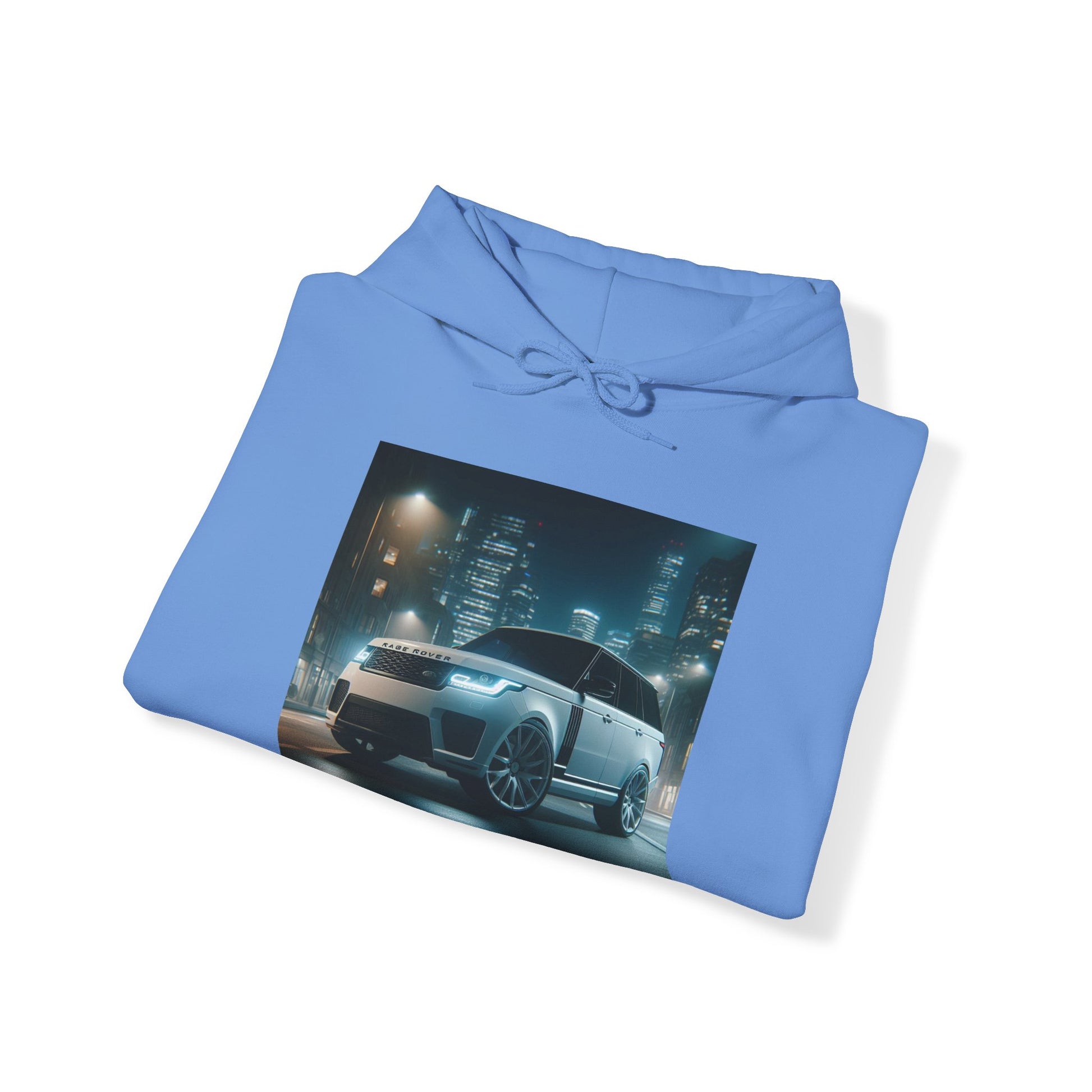 White Range Rover Hoodie Hoodie Printify