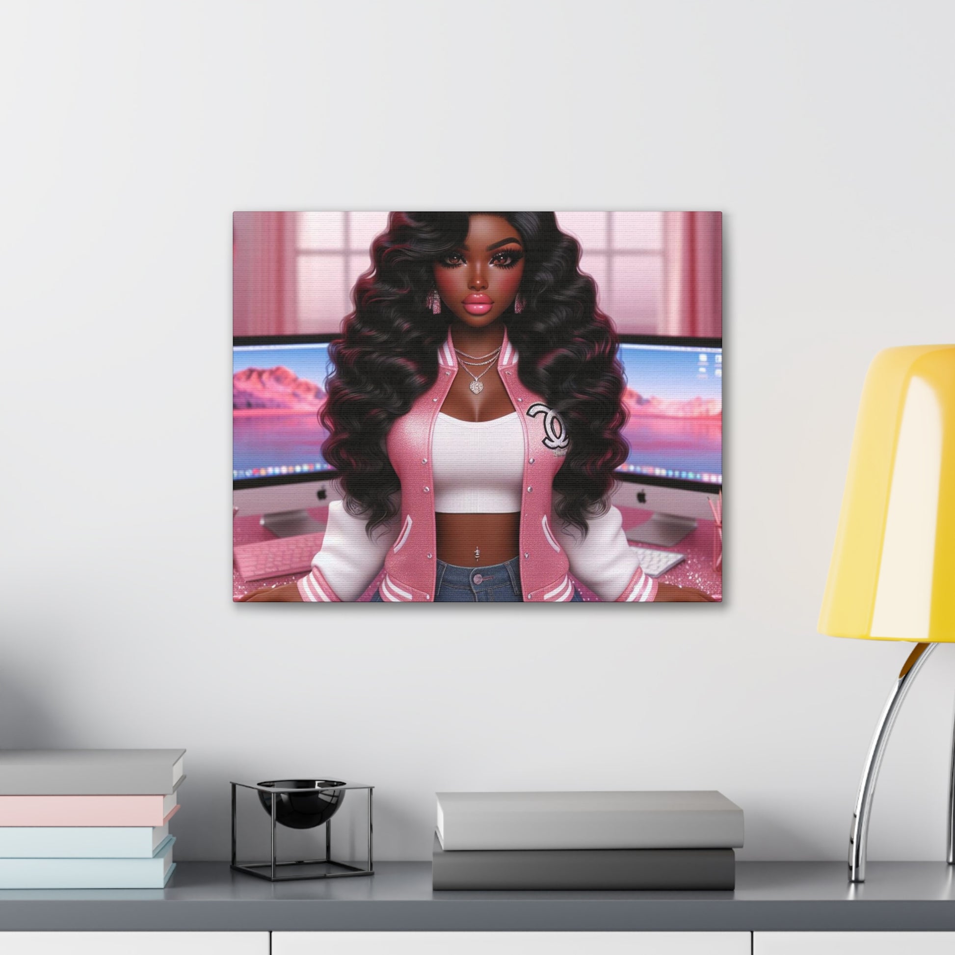 Pink Everything Canvas Canvas Printify 20″ x 16″ (Horizontal) 0.75''