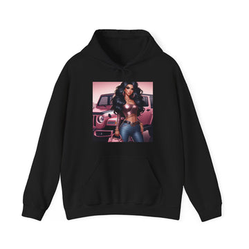 Pink Luxury Hoodie Hoodie Printify Black S