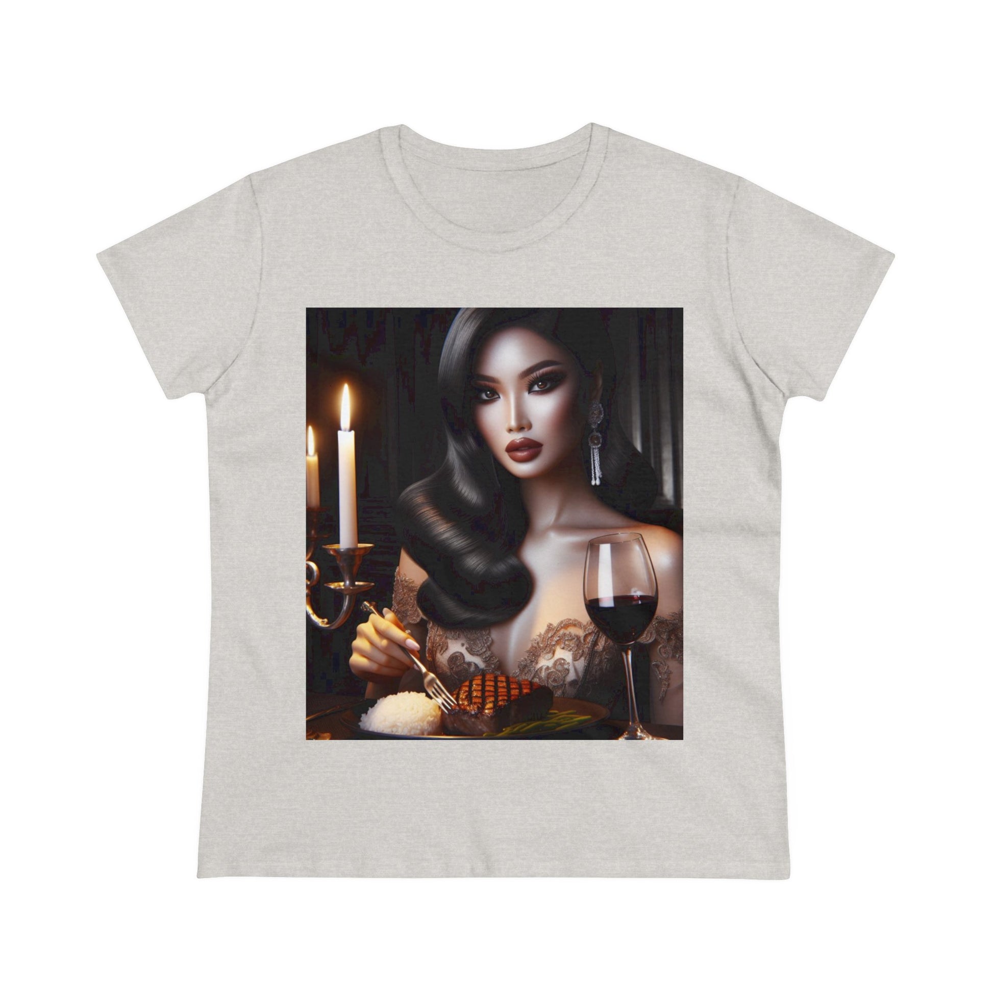 Elegant Meal T-Shirt T-Shirt Printify Ash M