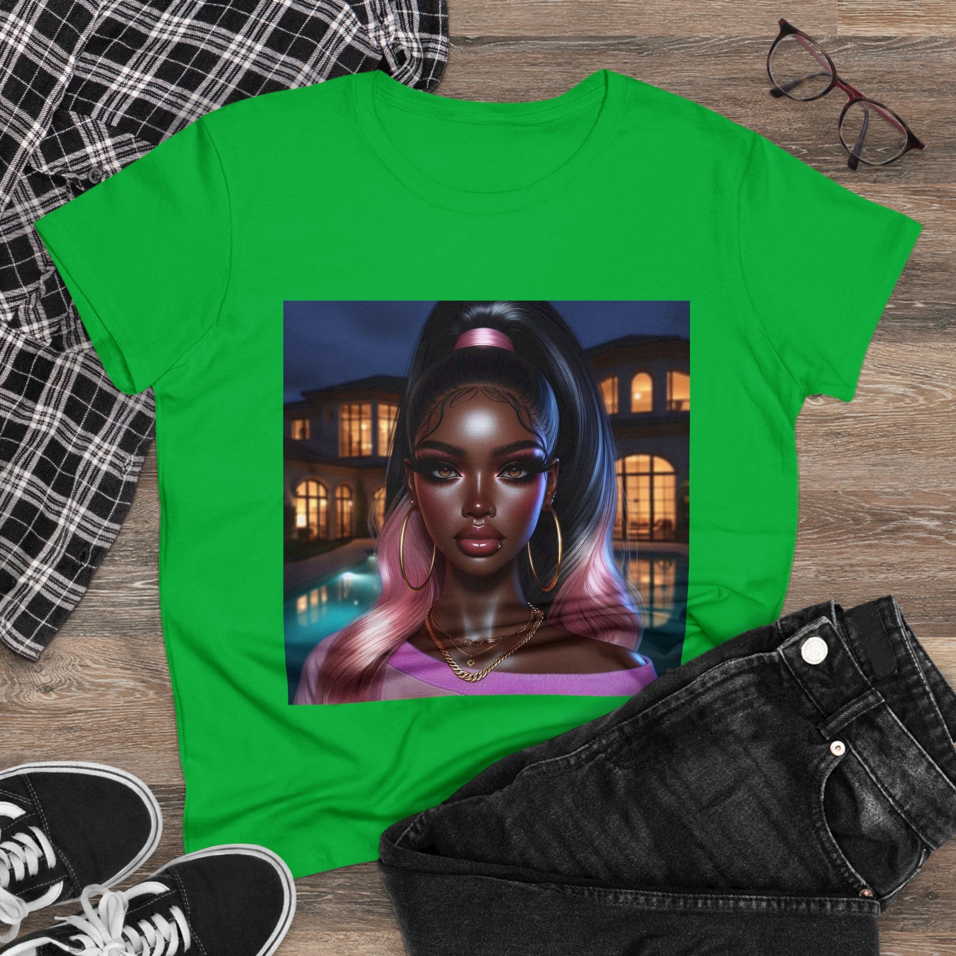 Pink at Night T-Shirt T-Shirt Printify