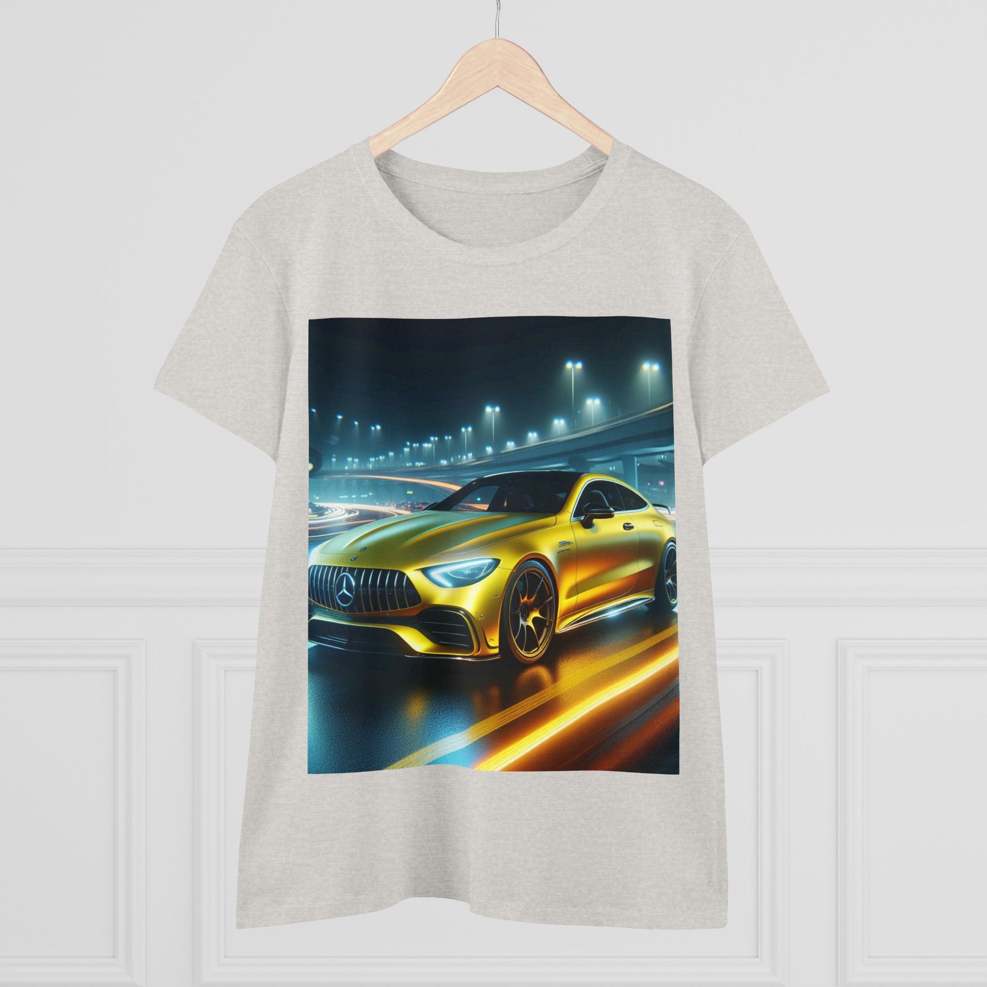 Yellow Mercedes T-Shirt T-Shirt Printify
