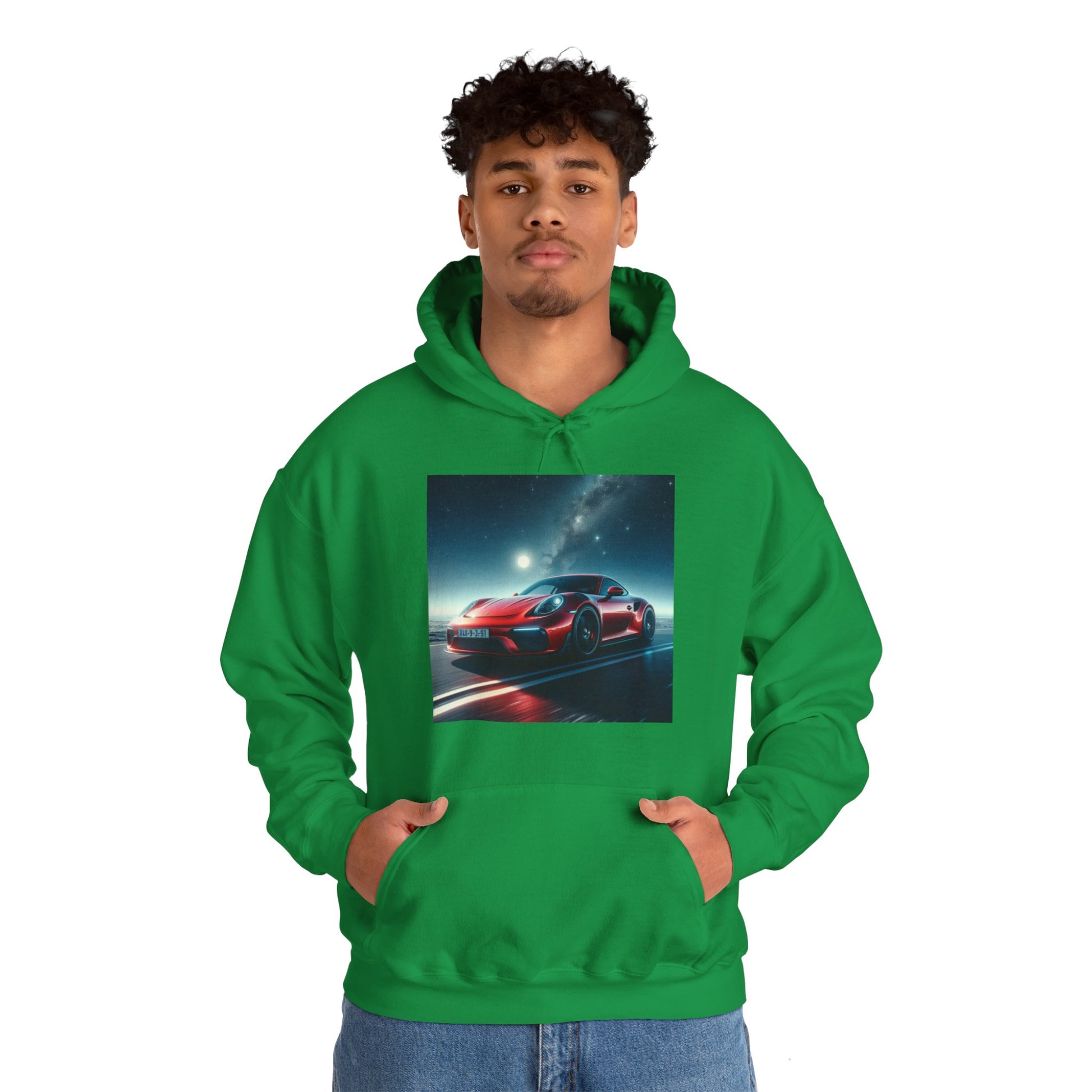 Red Porsche Hoodie Hoodie Printify