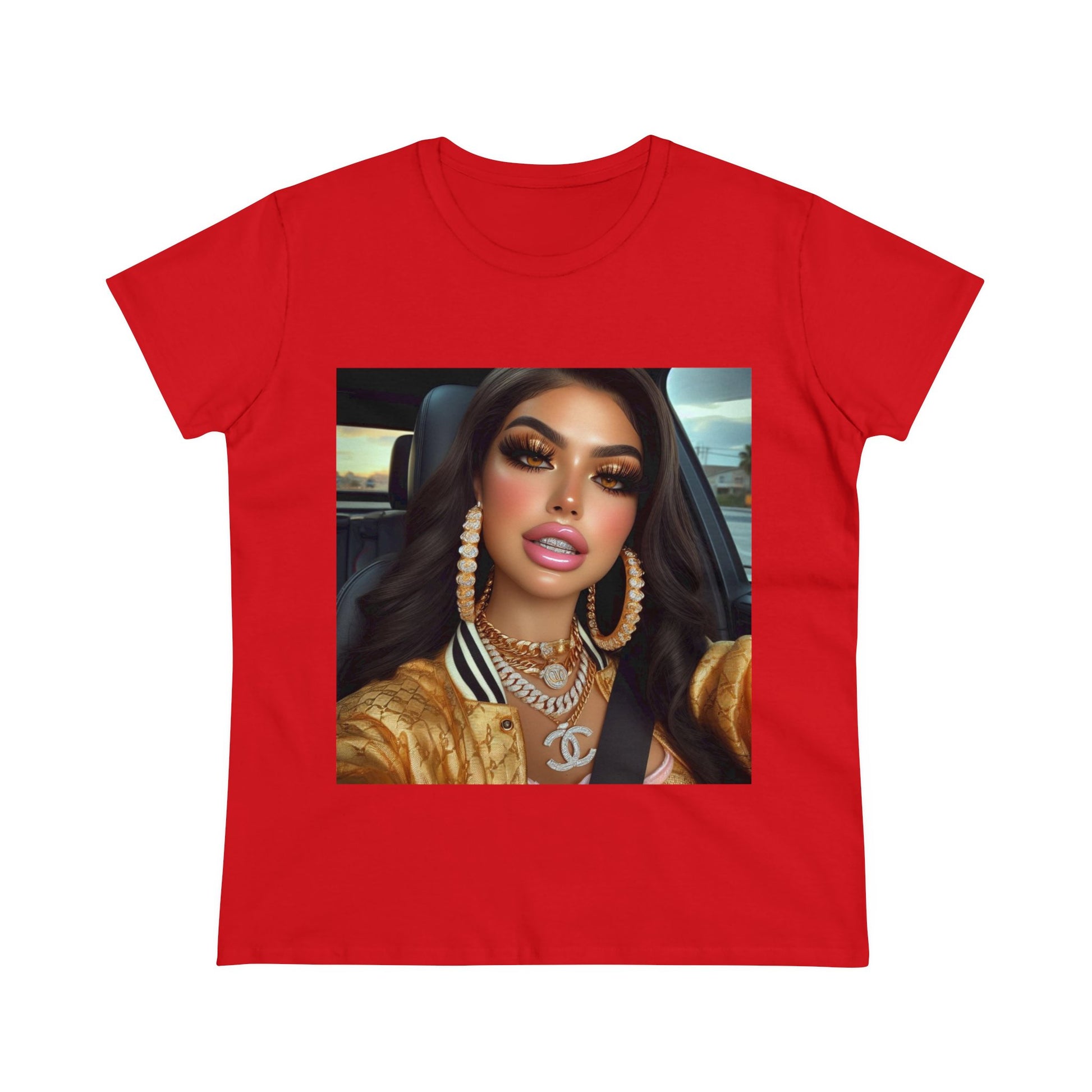 Car Beauty T-Shirt T-Shirt Printify Red S