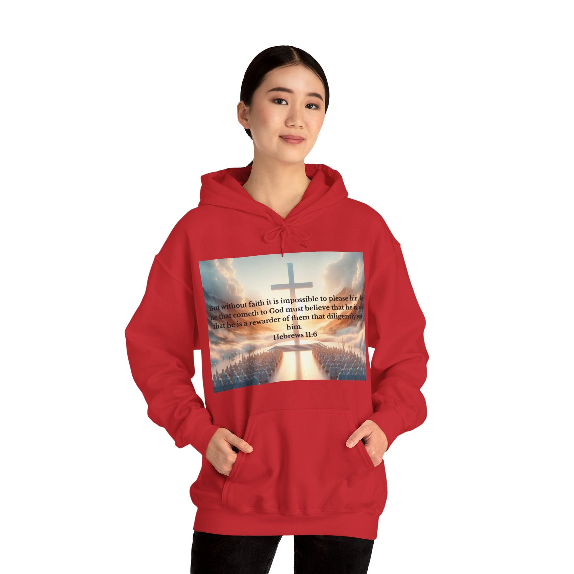 Hebrews 11:6 Hoodie Hoodie Printify